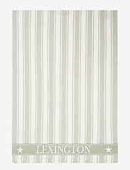 Icons Cotton Twill Waffle Striped Kitchen Towel - SAGE GREEN/WHITE