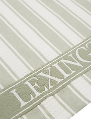 Lexington Home - Icons Cotton Twill Waffle Striped Kitchen Towel - tea towels - sage green/white - 1