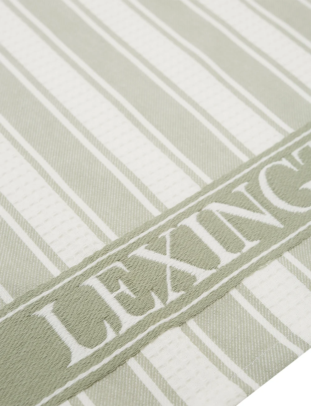 Lexington Home - Icons Cotton Twill Waffle Striped Kitchen Towel - køb efter pris - sage green/white - 1