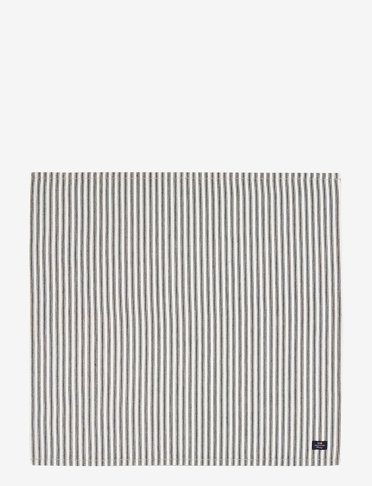 Lexington Home - Icons Cotton Herringbone Striped Napkin - serwetki materiałowe - black/white - 0