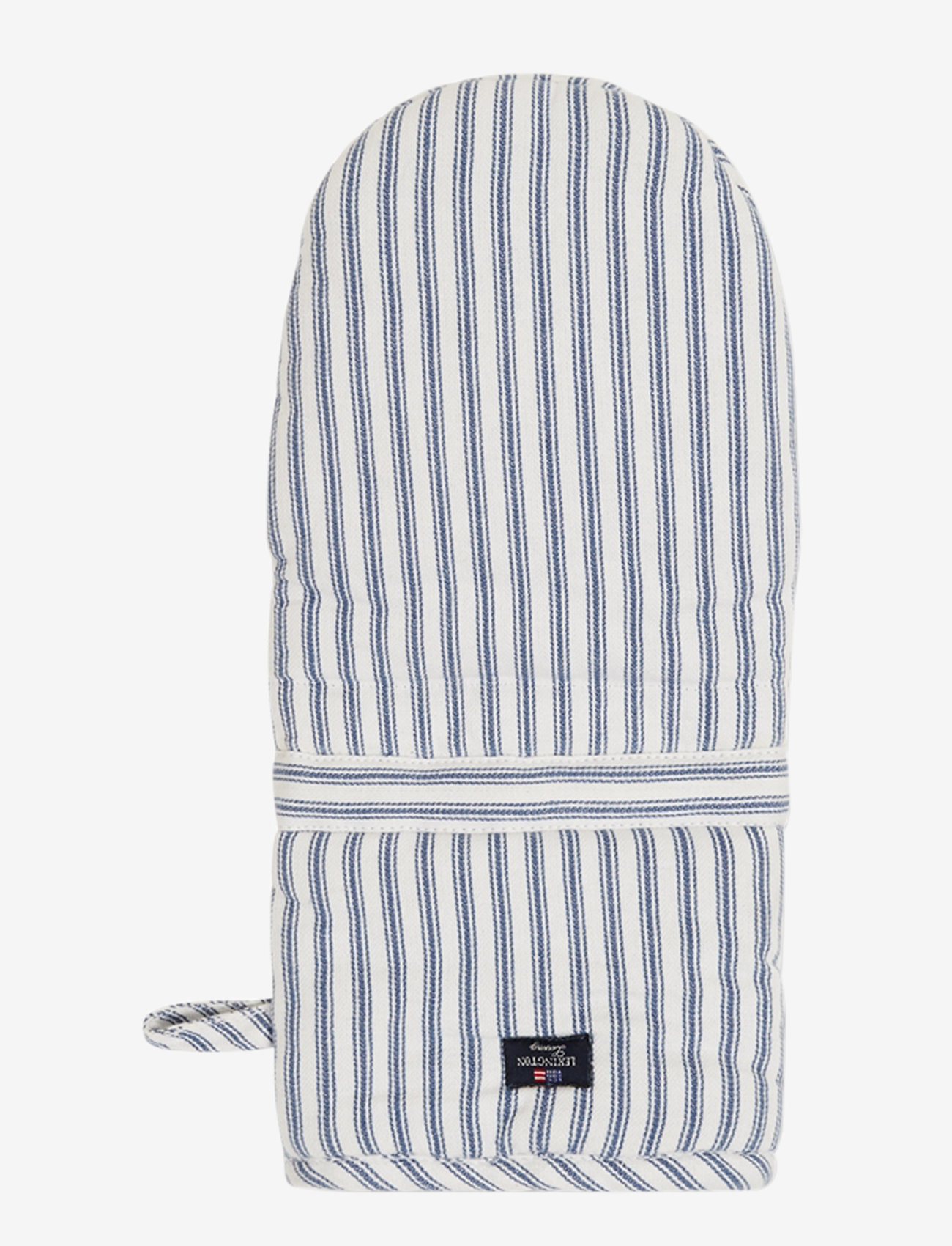 Lexington Home - Icons Cotton Herringbone Striped Mitten - blue/white - 0