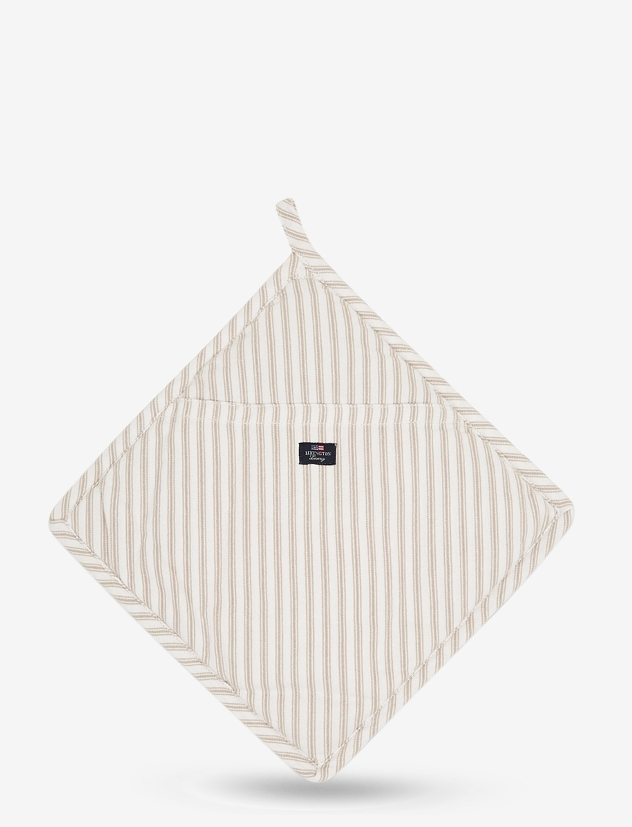 Lexington Home - Icons Cotton Herringbone Striped Potholder - mitaines de four, gants et maniques - beige/white - 0