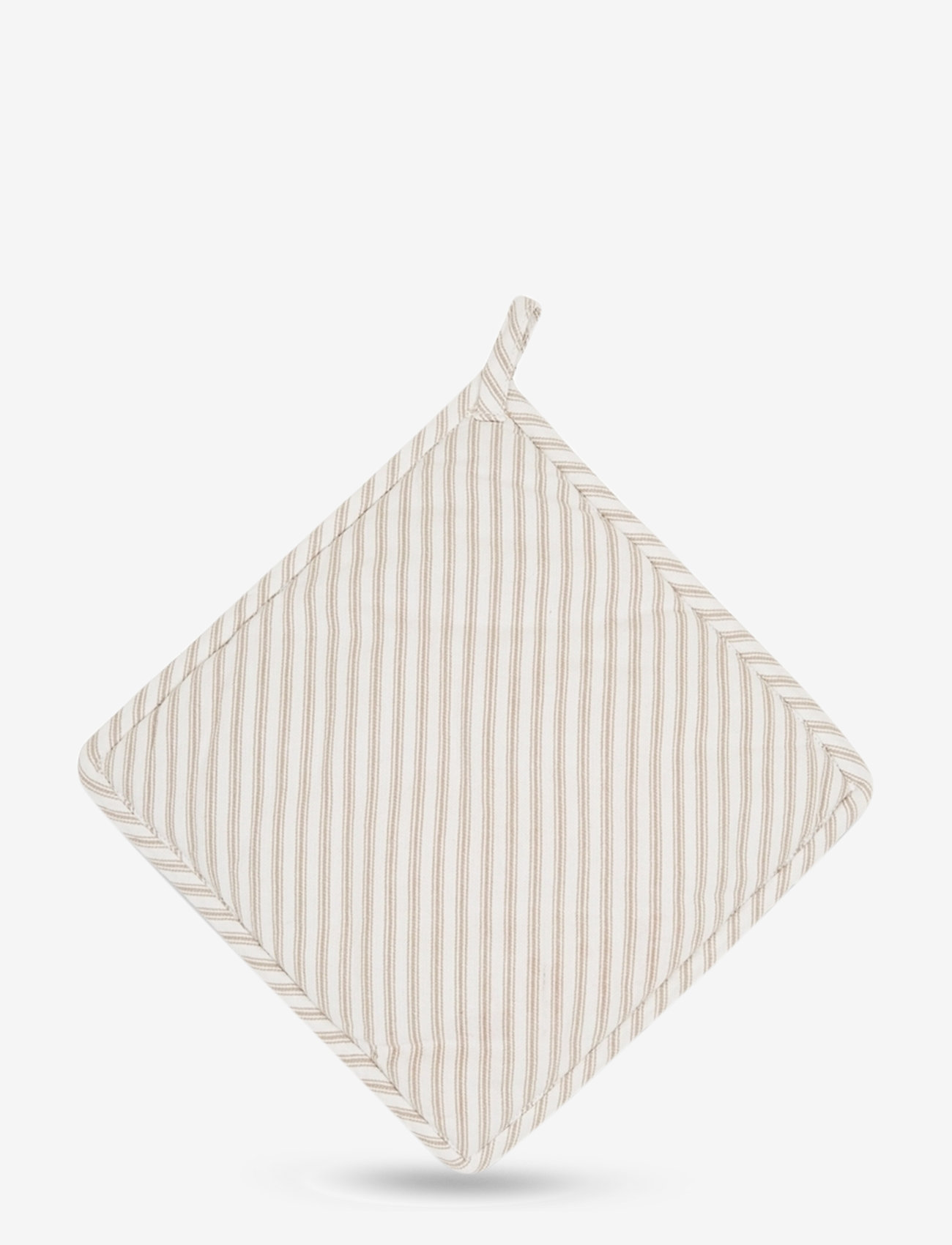 Lexington Home - Icons Cotton Herringbone Striped Potholder - mitaines de four, gants et maniques - beige/white - 1