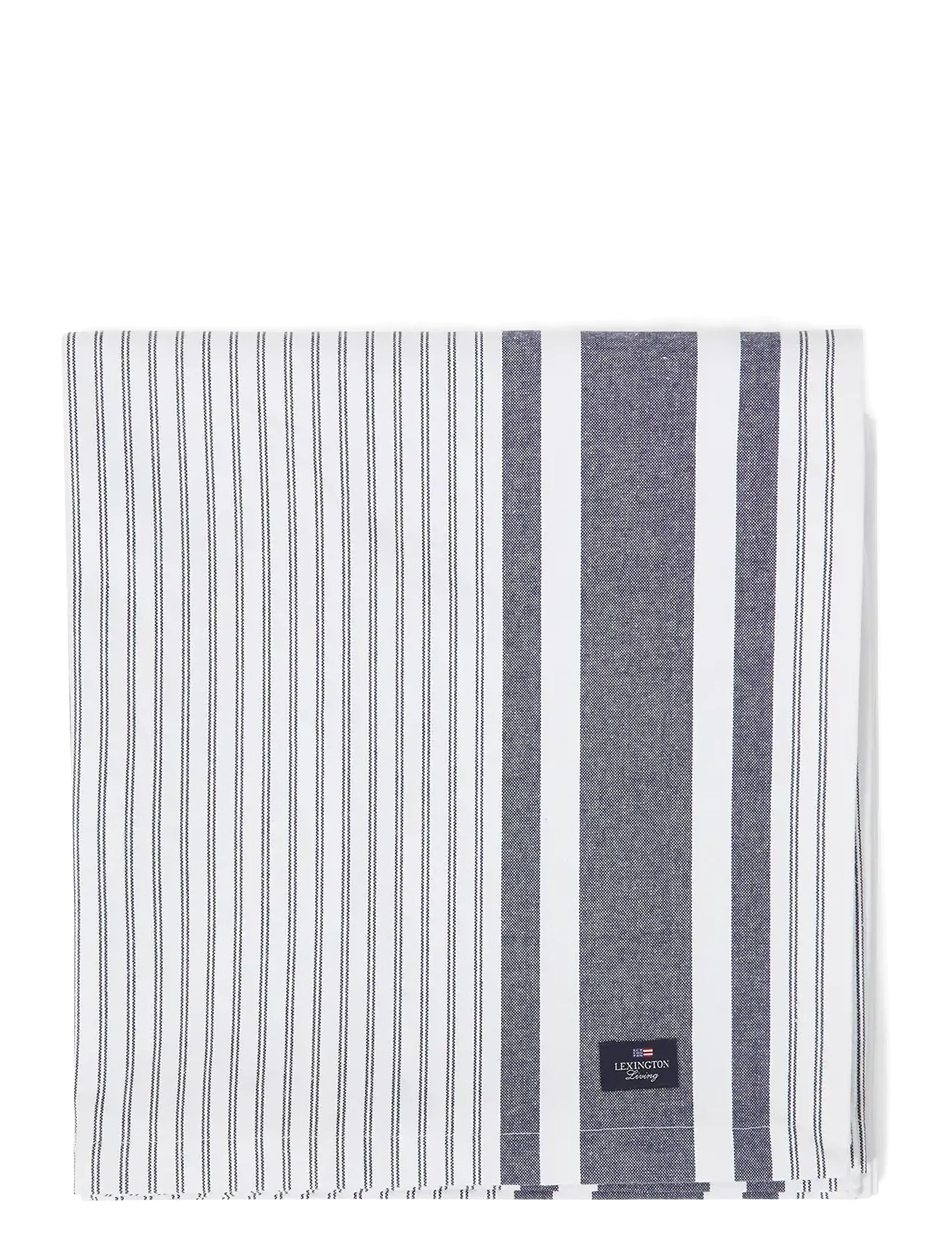 Lexington Home - Icons Striped Org Cotton Oxford Tablecloth - nappes et chemins de table - dress blue/white - 1