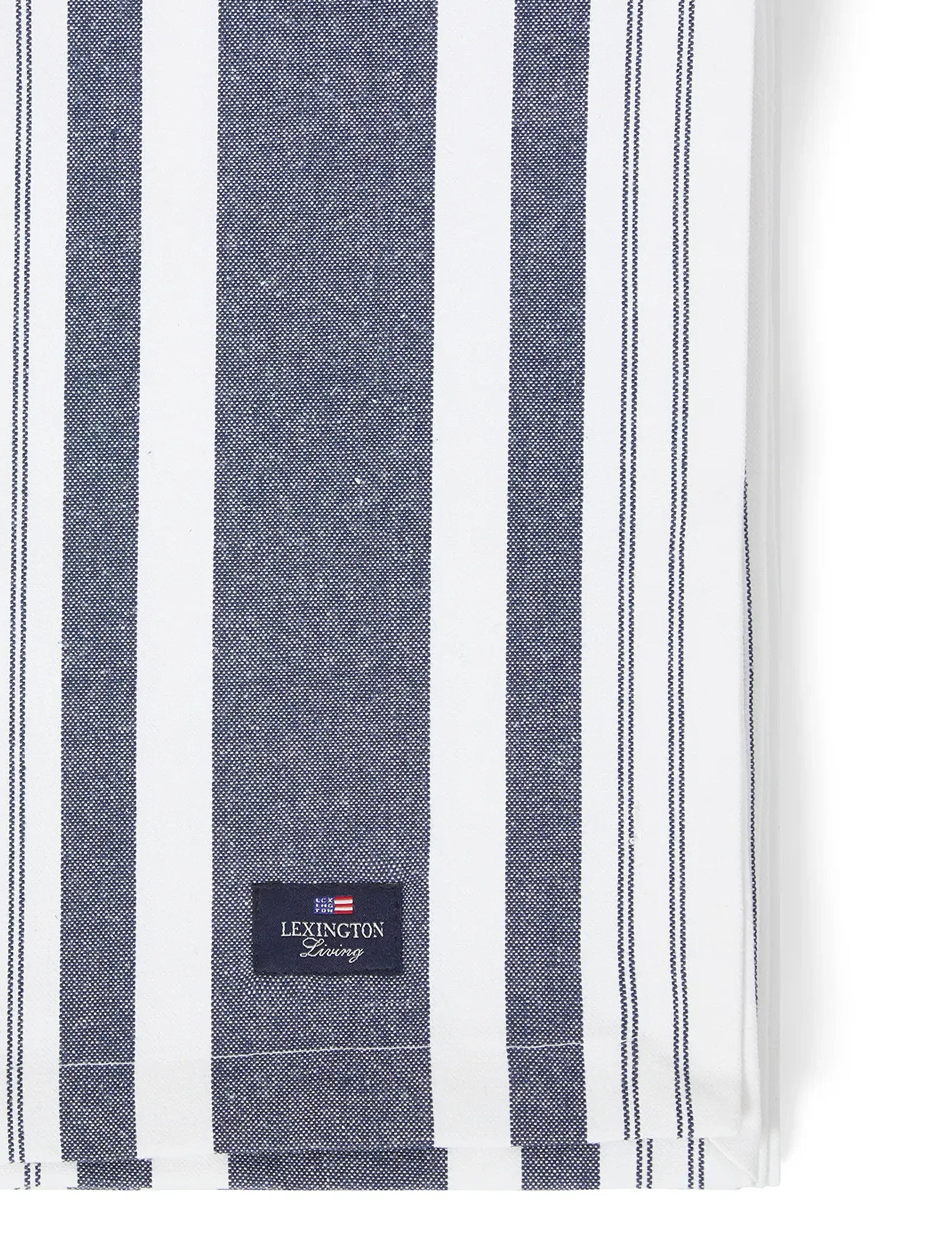Lexington Home - Icons Striped Org Cotton Oxford Tablecloth - nappes et chemins de table - dress blue/white - 2