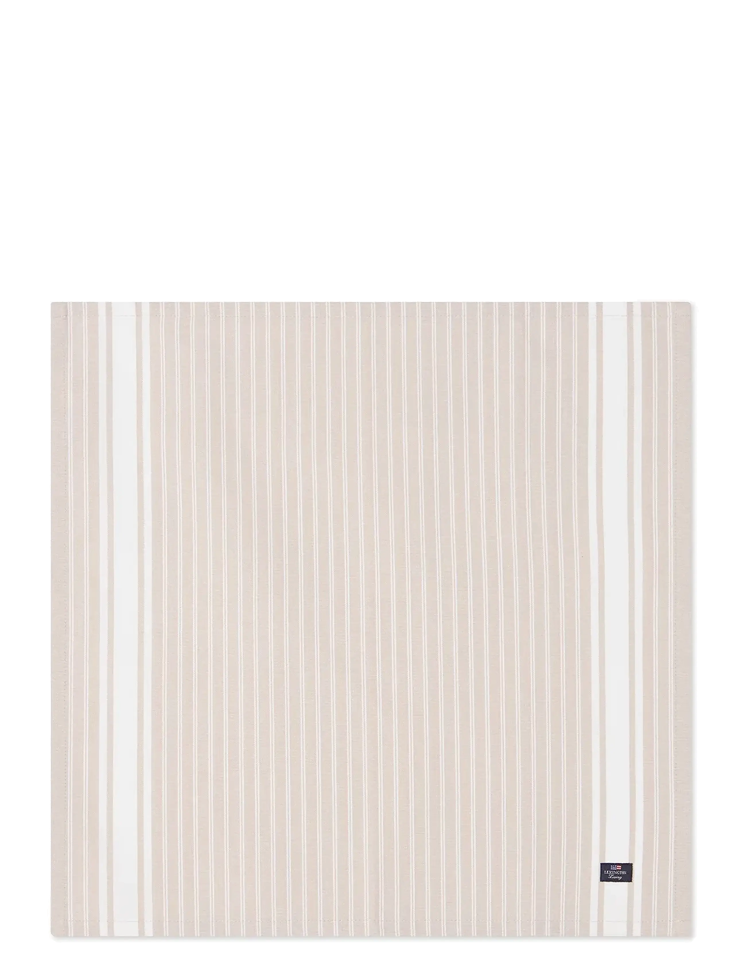 Lexington Home Icons Striped Org Cotton Oxford Napkin - Serviravimo reikmenys - BEIGE/WHITE / beige