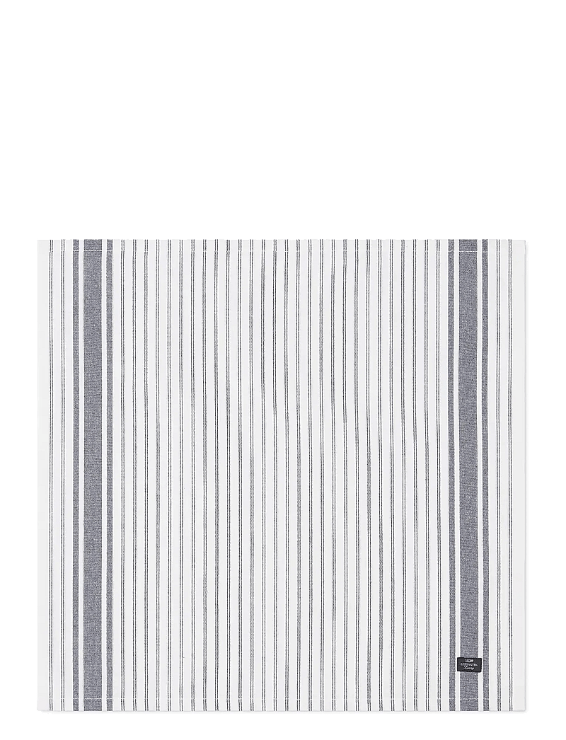 Lexington Home - Icons Striped Org Cotton Oxford Napkin - tygservetter - dress blue/white - 0