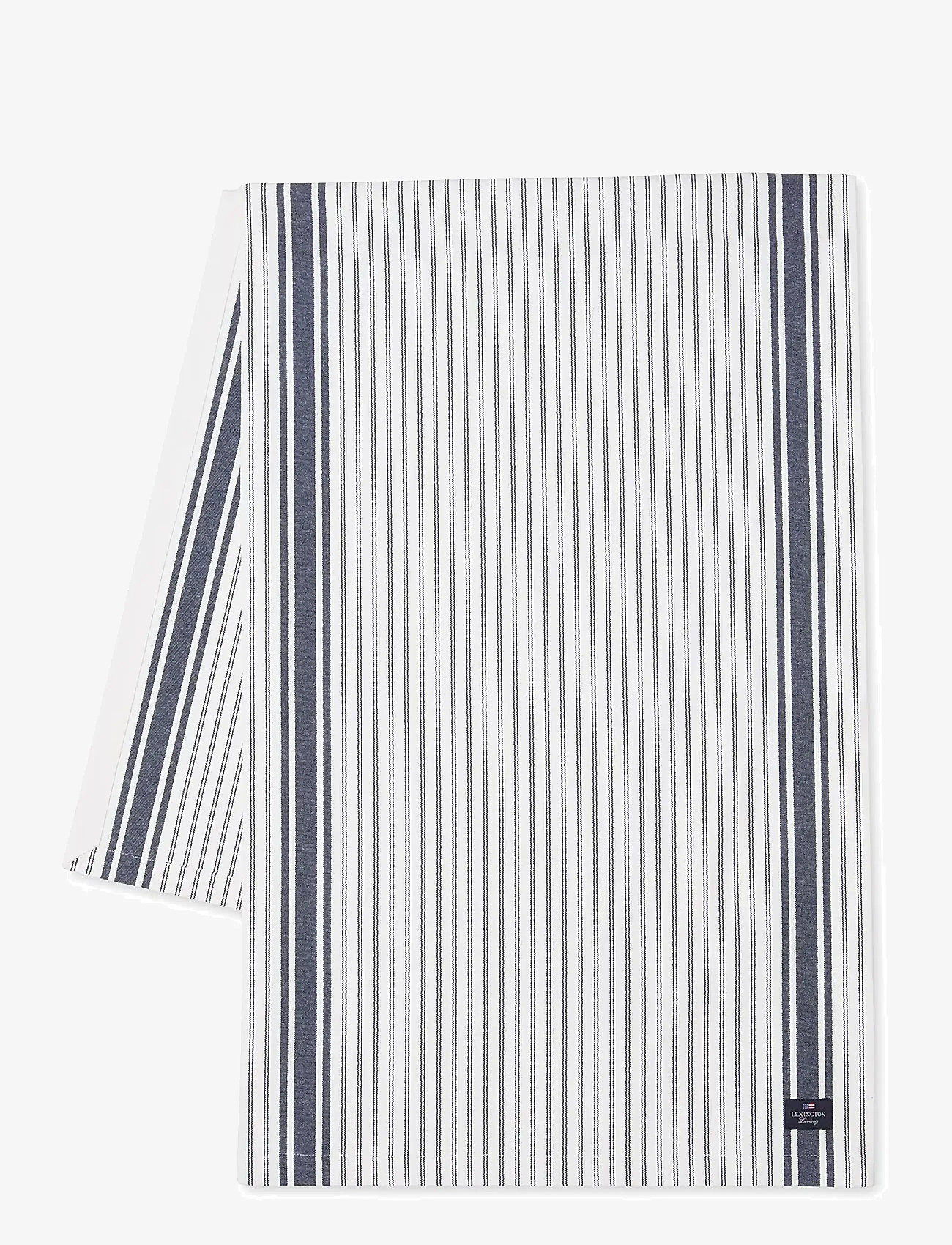 Lexington Home - Icons Striped Org Cotton Oxford Runner - dukar & löpare - dress blue/white - 0