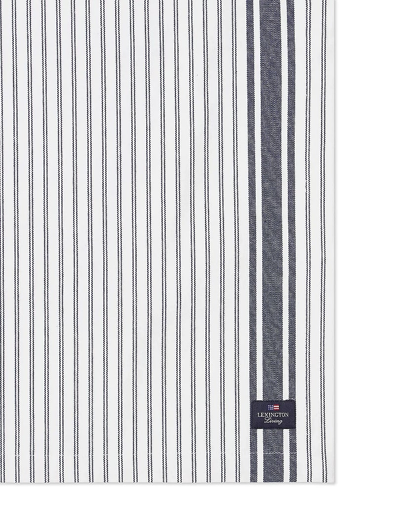 Lexington Home - Icons Striped Org Cotton Oxford Runner - dukar & löpare - dress blue/white - 1