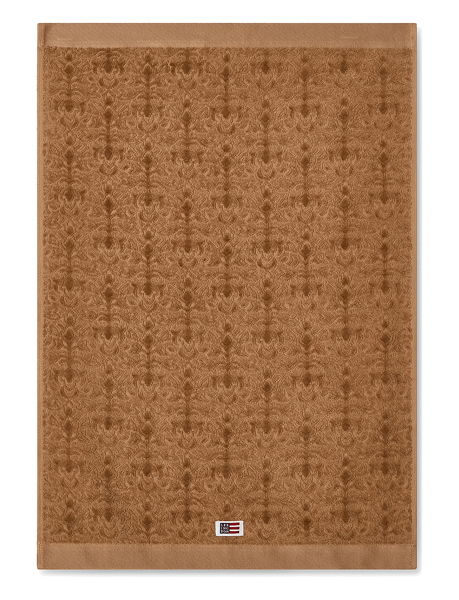 Lexington Home - Velour Jacquard Ornament Towel Fudge - badetücher - fudge - 1
