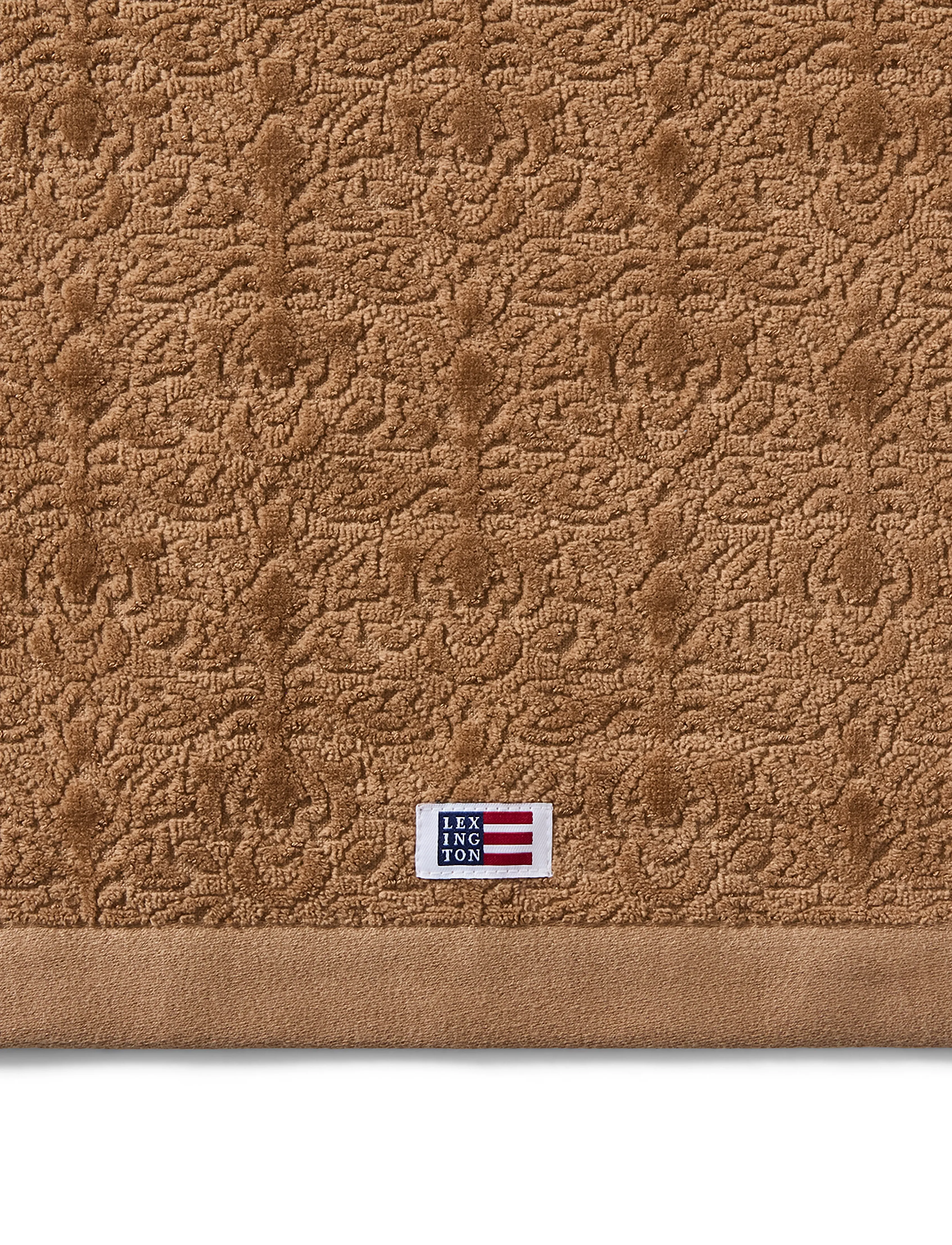 Lexington Home - Velour Jacquard Ornament Towel Fudge - badlakan - fudge - 3