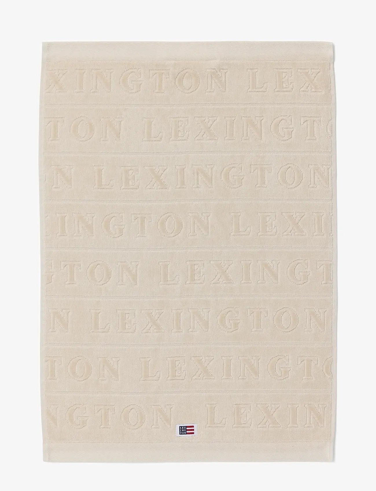 Lexington Home - Velour Jacquard Logo Towel Moonbeam - moonbeam - 1