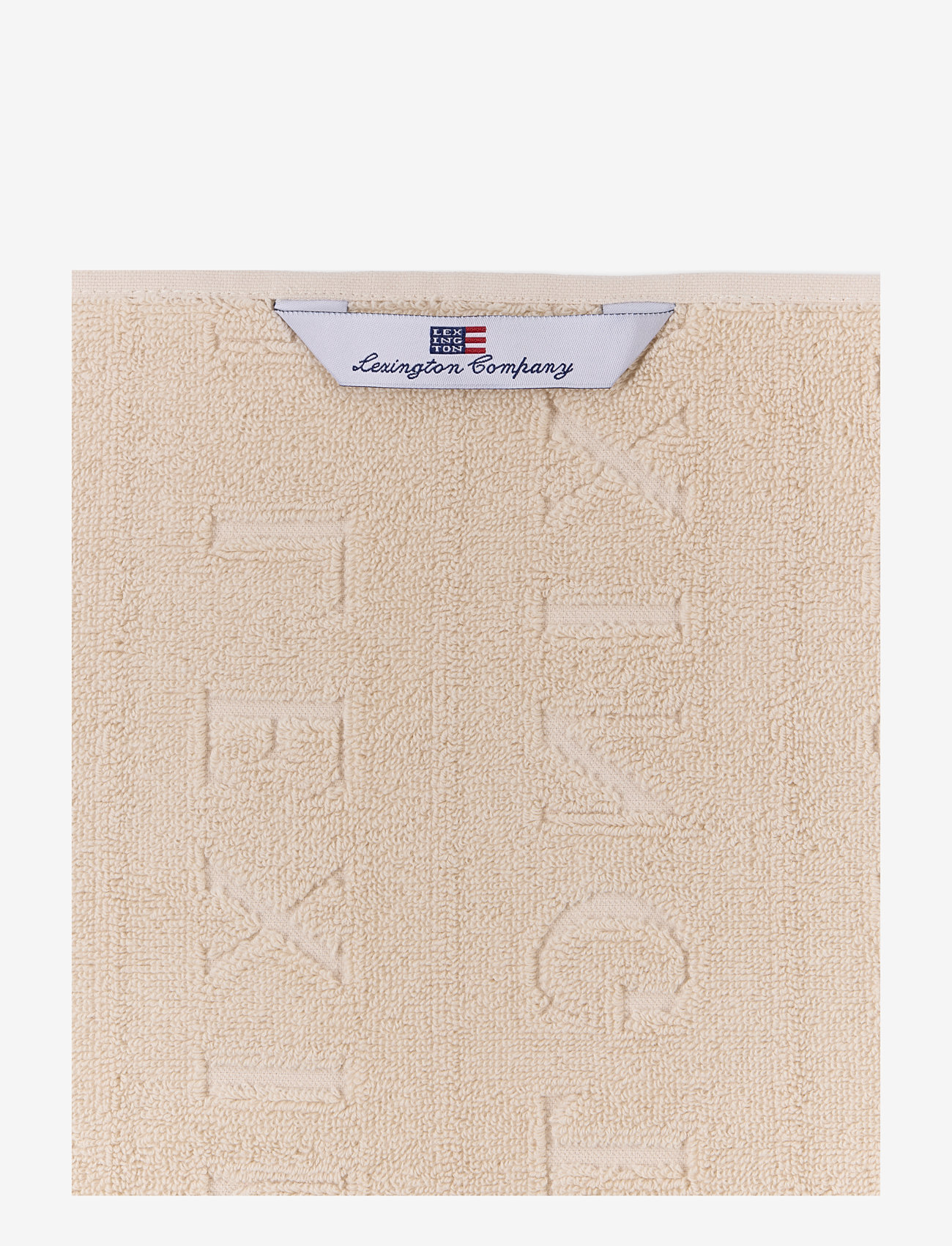 Lexington Home - Velour Jacquard Logo Towel Moonbeam - moonbeam - 2