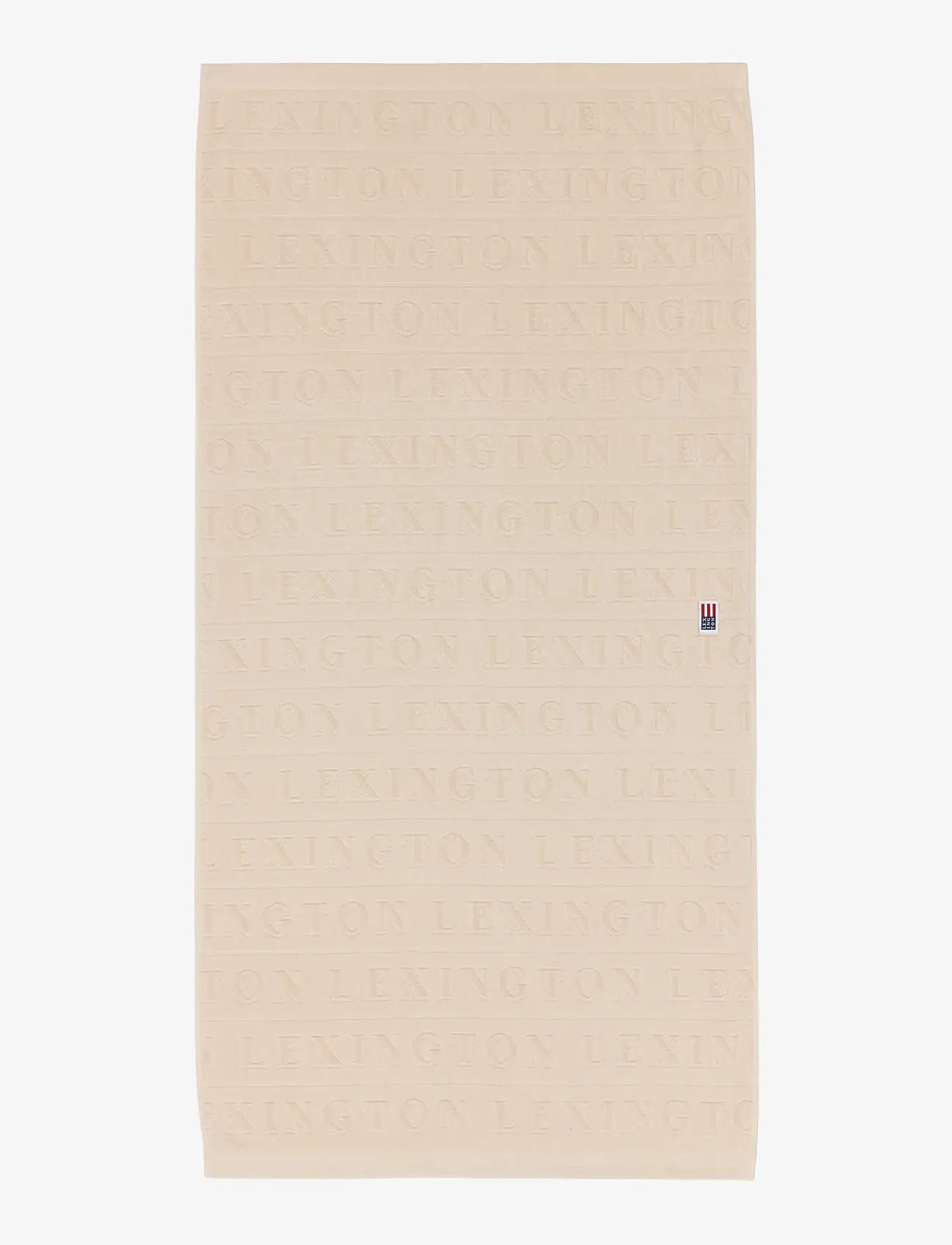 Lexington Home - Velour Jacquard Logo Towel Moonbeam - moonbeam - 3