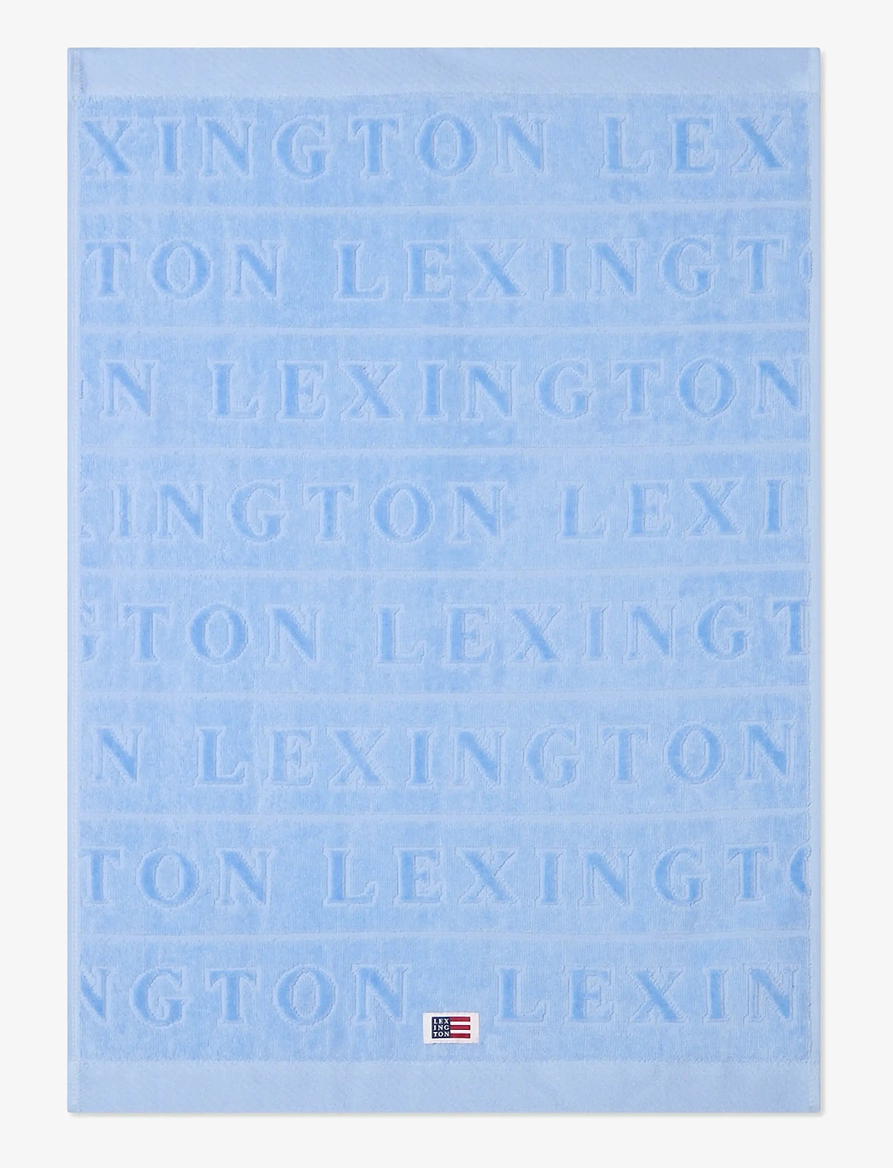 Lexington Home - Velour Jacquard Logo Towel Blue Sky - handdukar - blue sky - 0