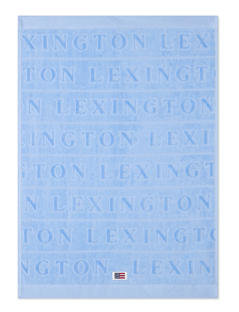 Lexington Home - Velour Jacquard Logo Towel Blue Sky - handdukar - blue sky - 0