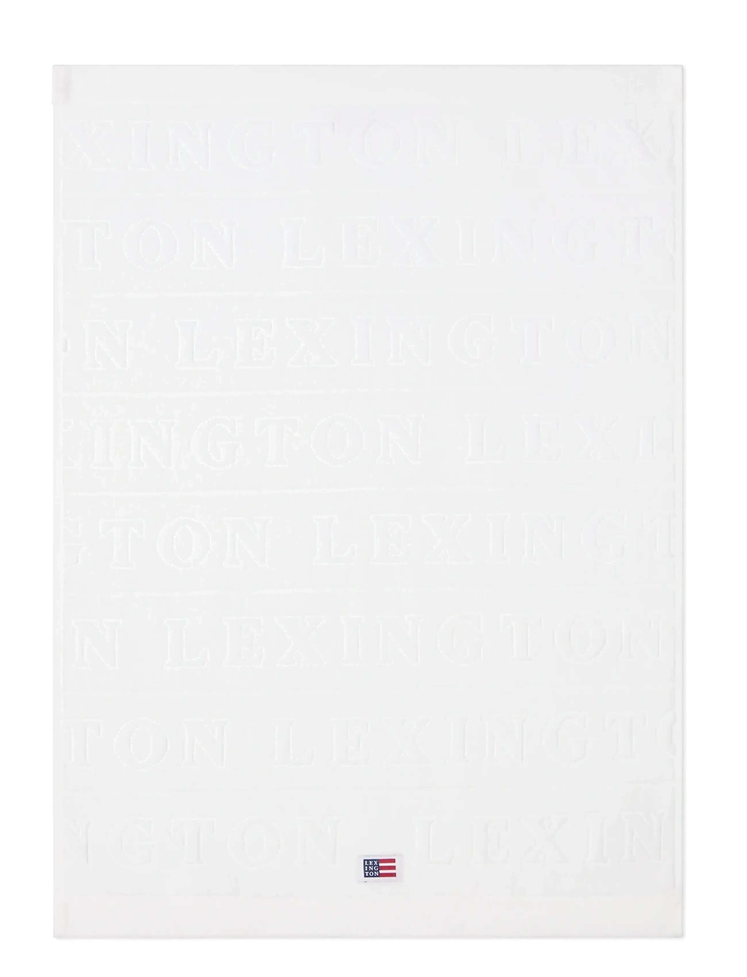 Lexington Home Velour Jacquard Logo Towel White - Lexington Home - WHITE / white