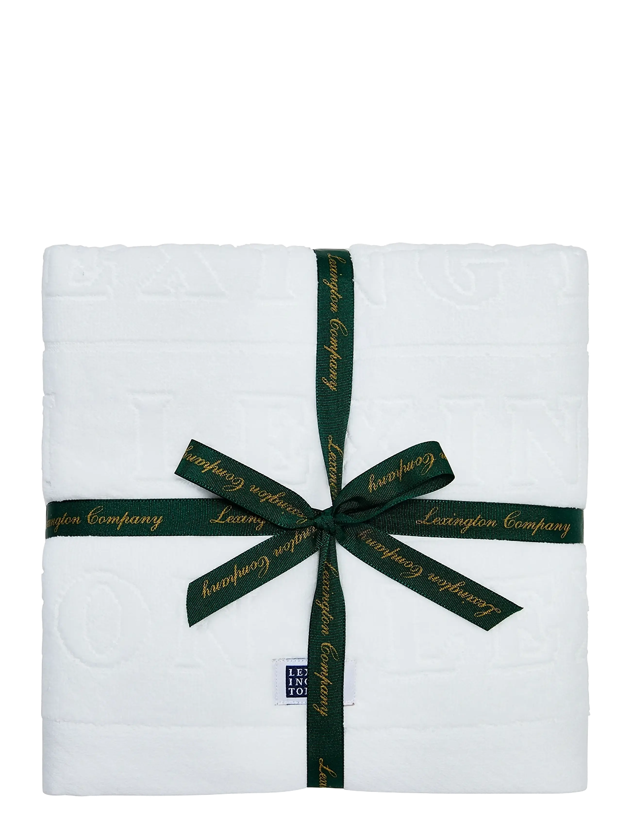 Lexington Home Velour Logo Towel 50X70 Set Of 4 White, Bath Håndklæde, Hvid, Str: 4X 50X70