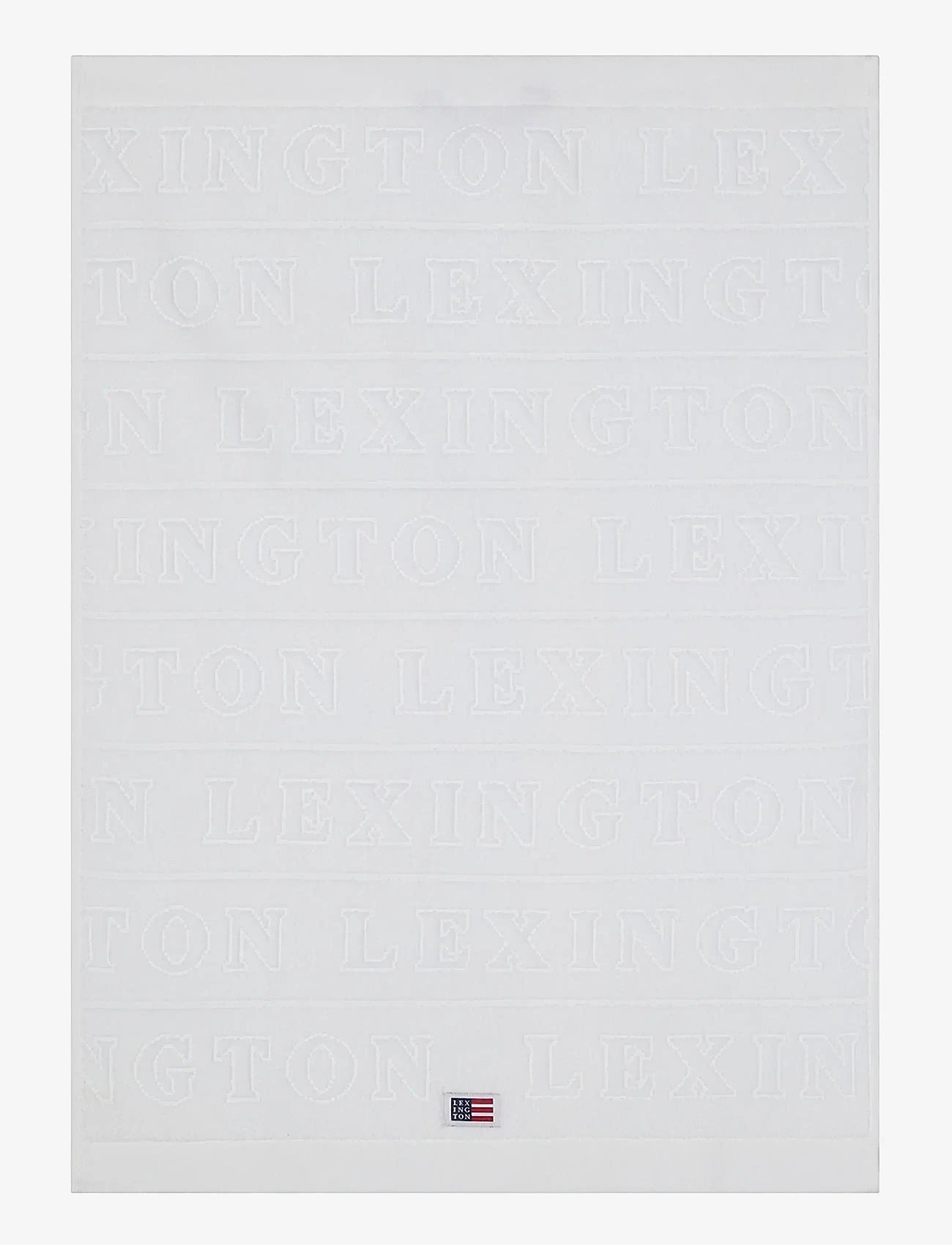 Lexington Home - Velour Logo Towel 50x70 Set of 4 White - badetücher - white - 1