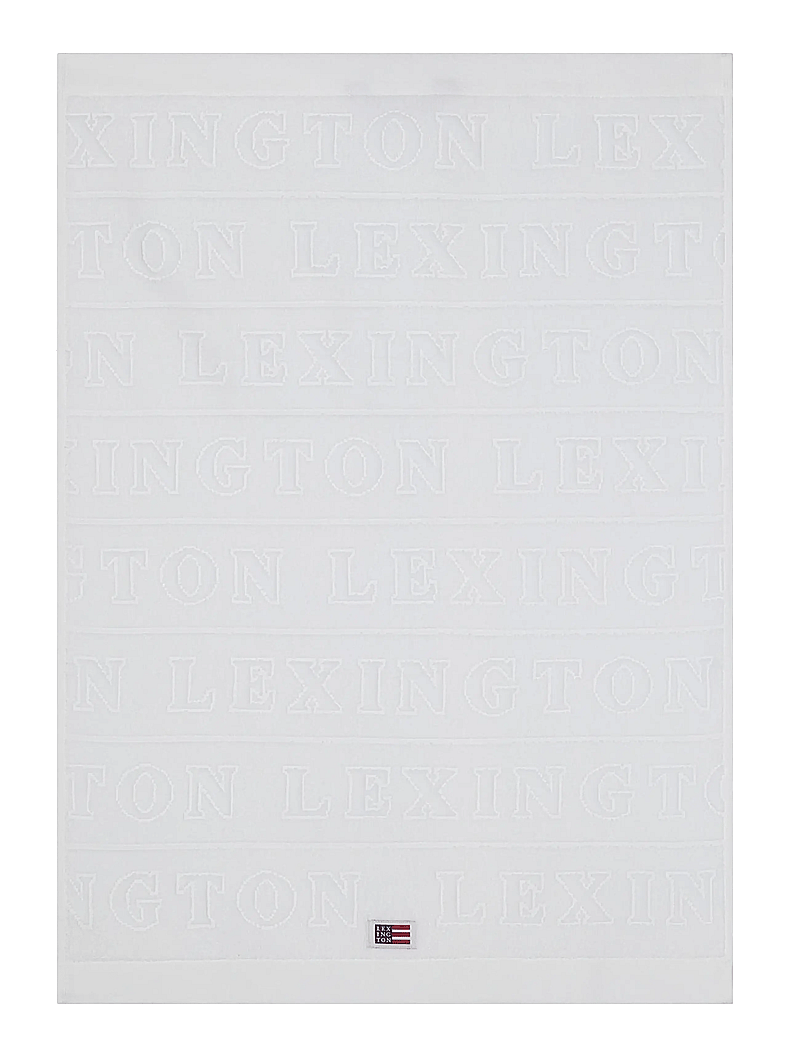 Lexington Home - Velour Logo Towel 50x70 Set of 4 White - badetücher - white - 1