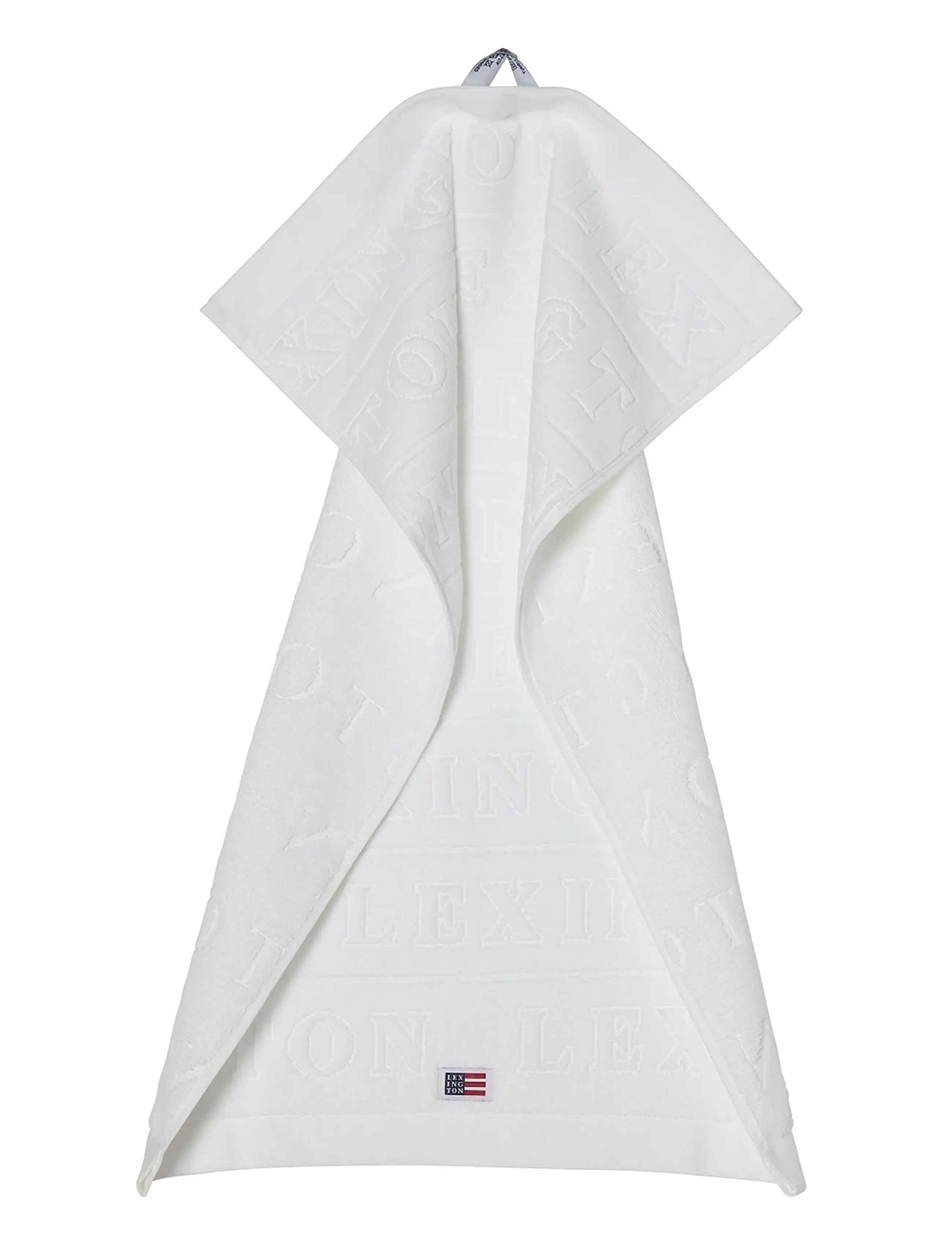 Lexington Home - Velour Logo Towel 50x70 Set of 4 White - køb efter pris - white - 2