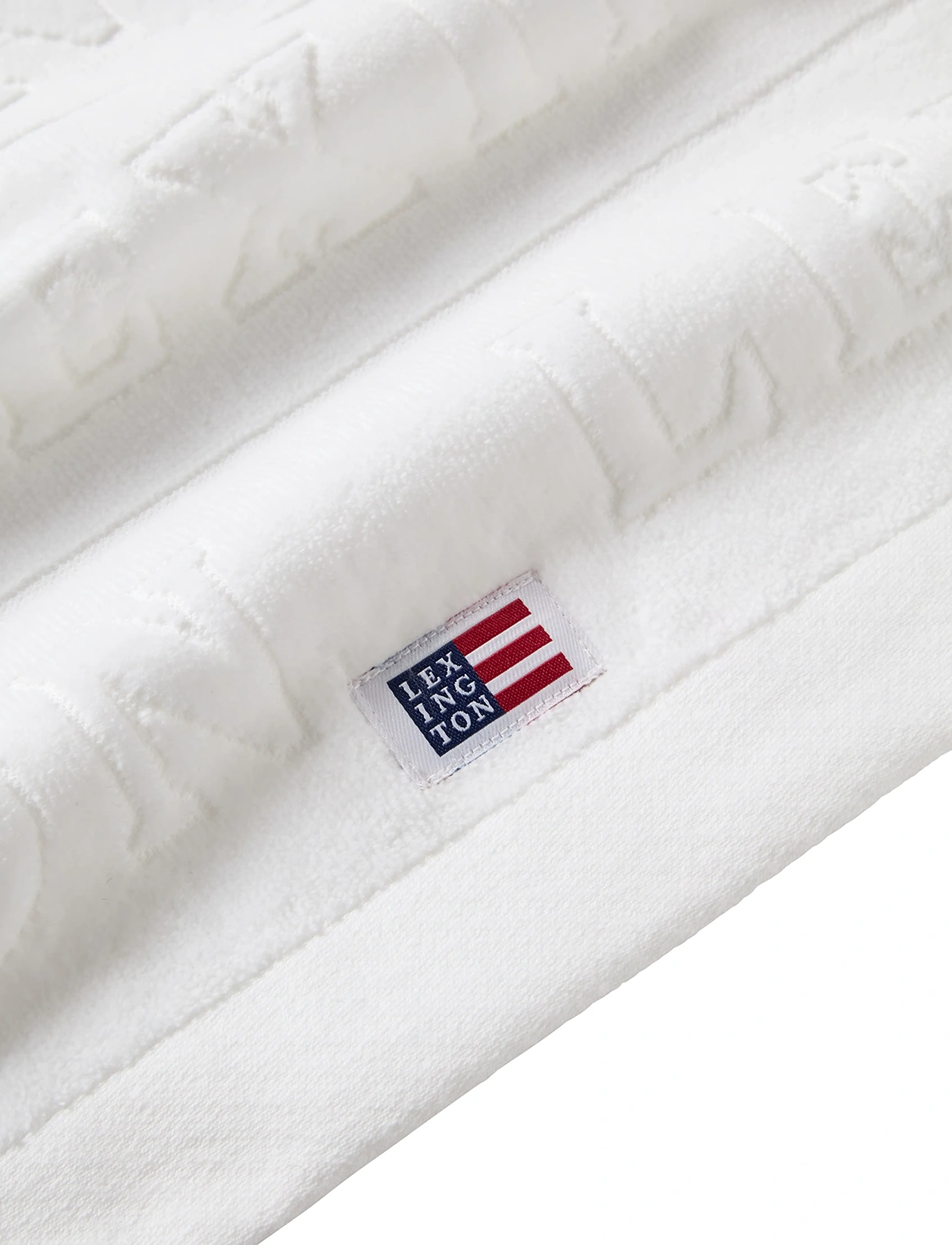 Lexington Home - Velour Logo Towel 50x70 Set of 4 White - køb efter pris - white - 3