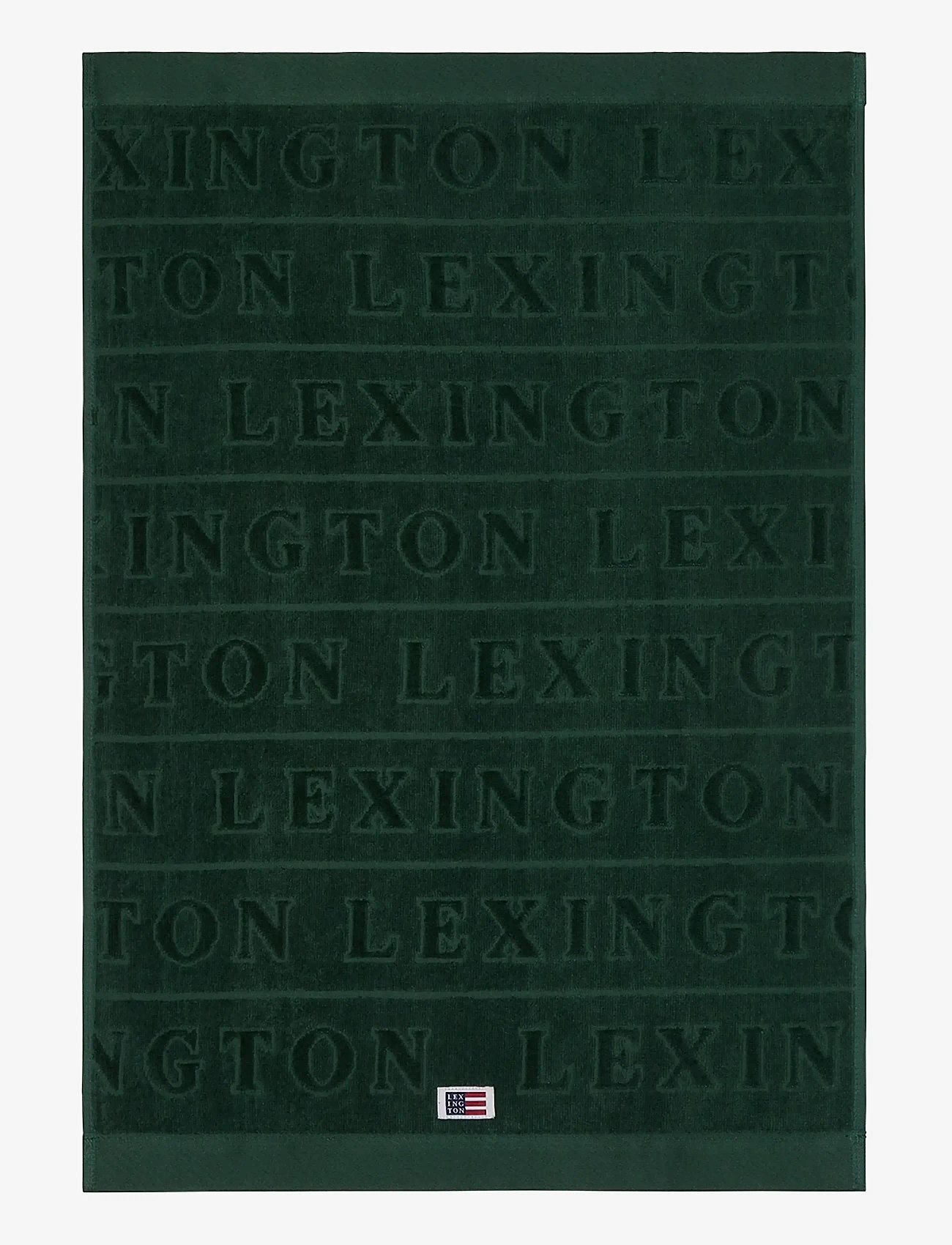 Lexington Home - Velour Logo Towel 50x70 Set of 4 Juniper - badehåndklæder - juniper green - 1
