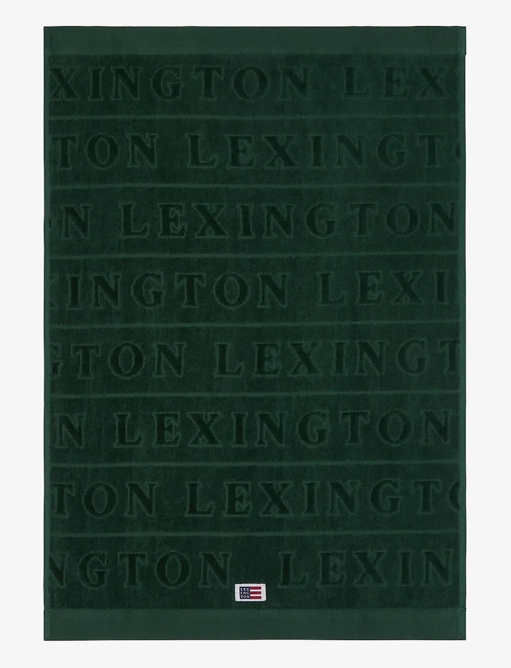 Lexington Home - Velour Logo Towel 50x70 Set of 4 Juniper - badehåndklæder - juniper green - 1