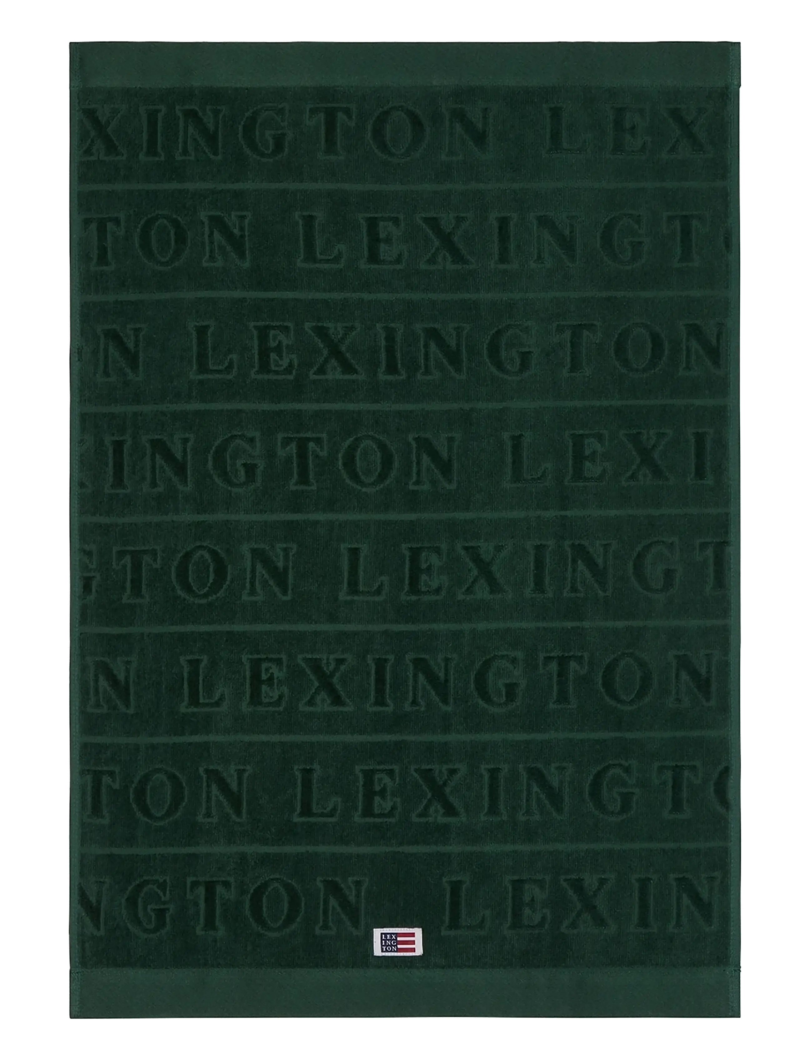Lexington Home - Velour Logo Towel 50x70 Set of 4 Juniper - køb efter pris - juniper green - 1