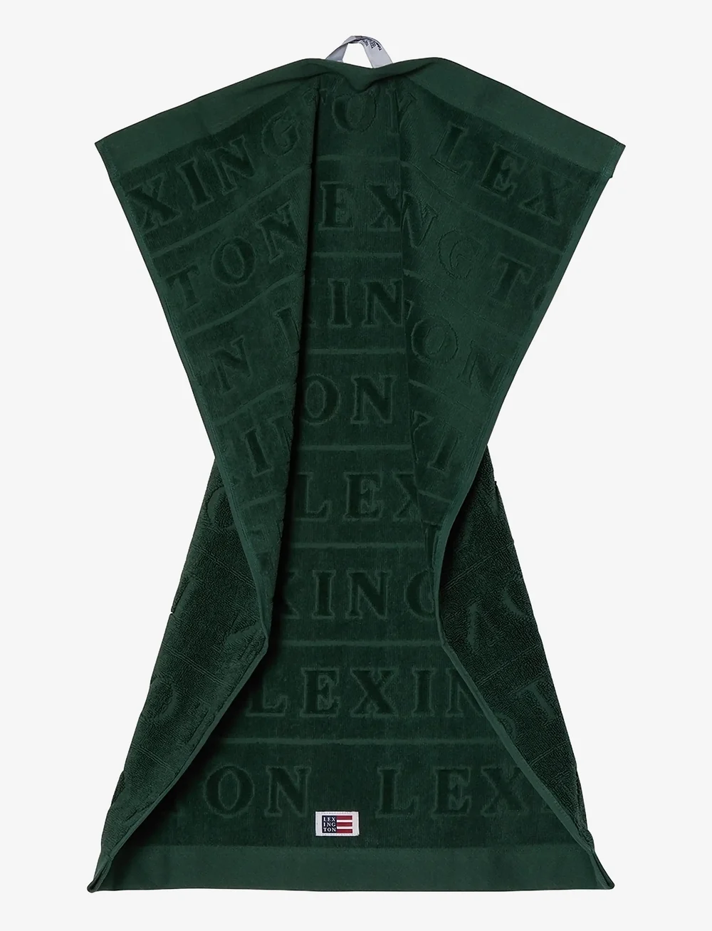 Lexington Home - Velour Logo Towel 50x70 Set of 4 Juniper - badehåndklæder - juniper green - 2