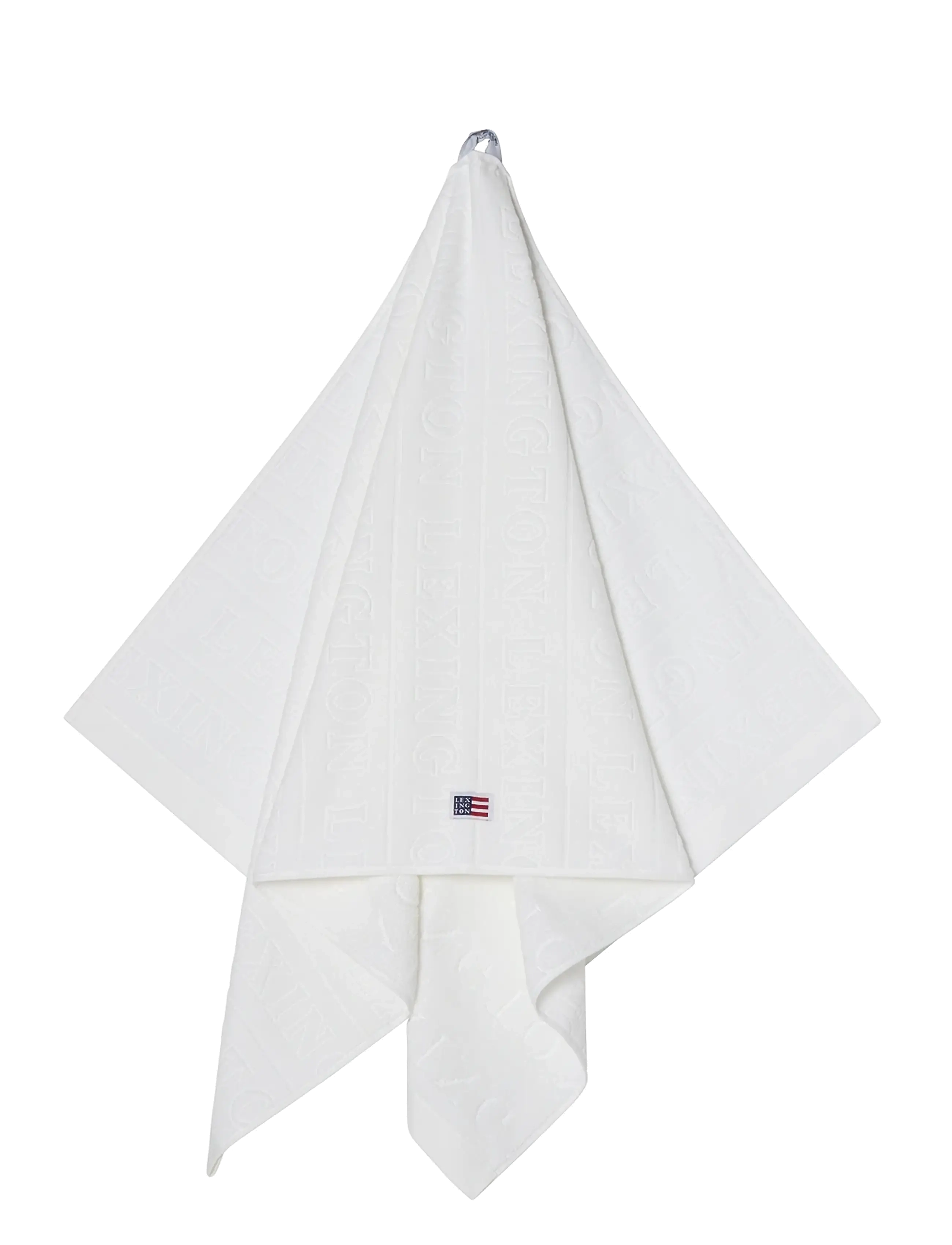 Lexington Home - Velour Logo Towel 50x70+70x130 Set of 2+2 White - køb efter pris - white - 2