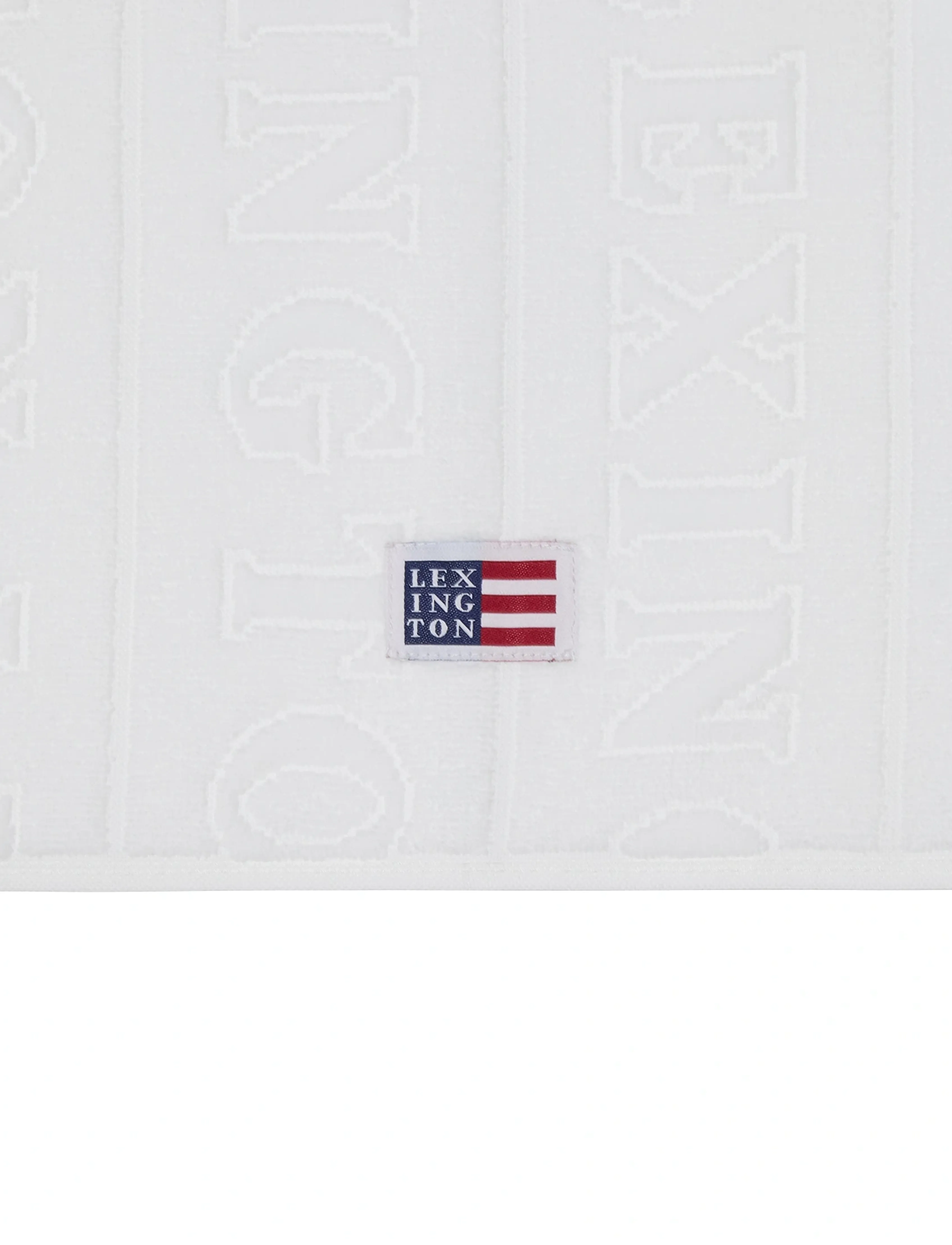 Lexington Home - Velour Logo Towel 50x70+70x130 Set of 2+2 White - køb efter pris - white - 3