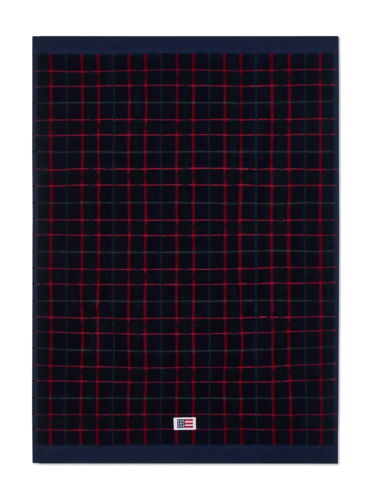 Lexington Home - Navy/Green Checked Towel 50x70 set of 2 - navy/green/wine - 1