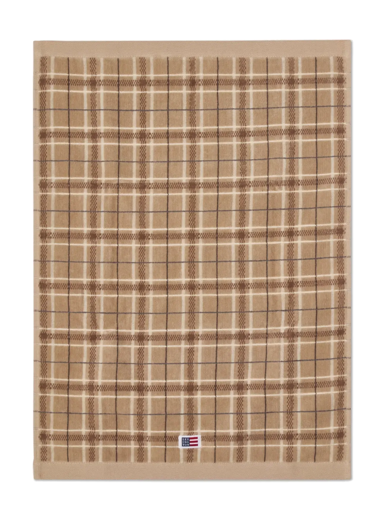 Lexington Home - Beige/Gray Checked Towel 50x70 Set of 2 - beige/gray/lt beige - 1