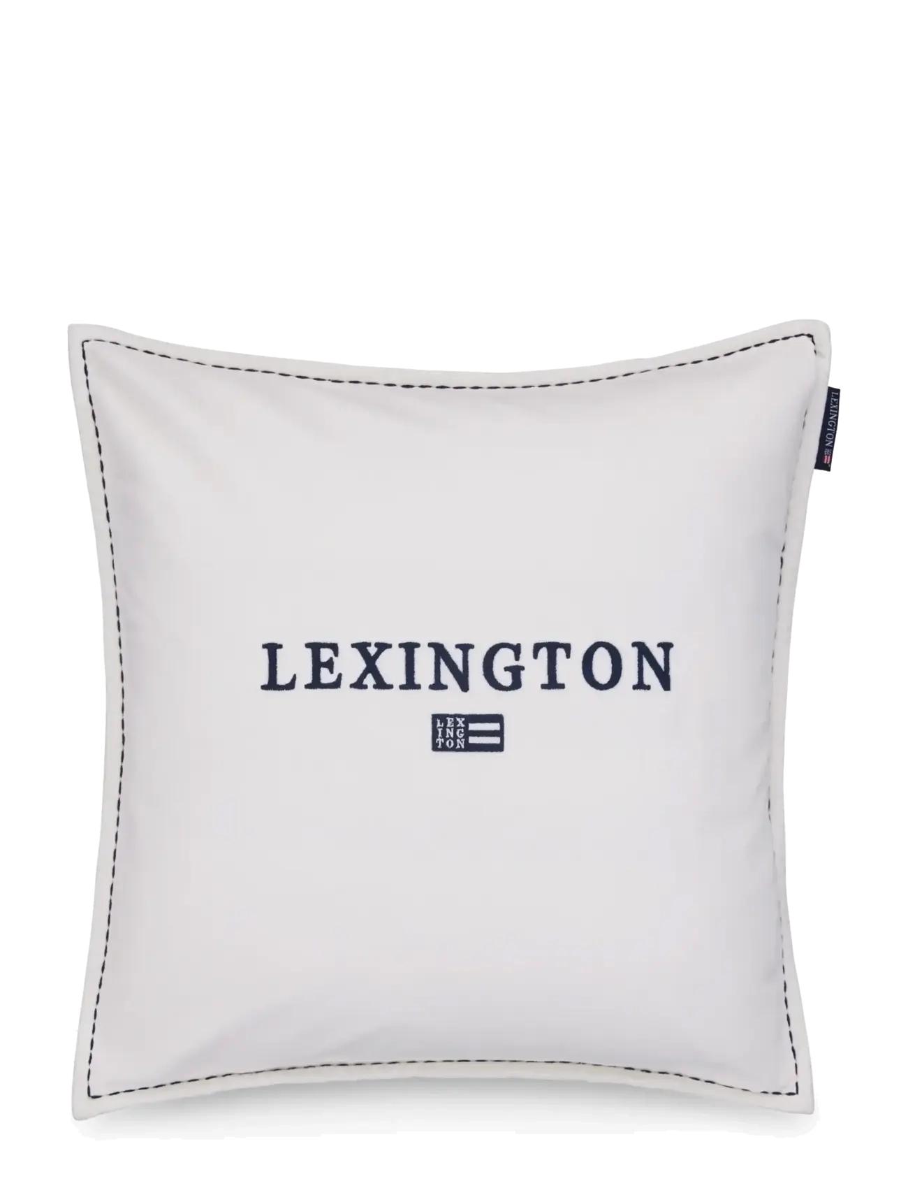 Lexington Home Logo Organic Cotton Velvet Pillow Cover, 50X50, Cushions & Blankets, Weiß - Cushion Covers, Homeware