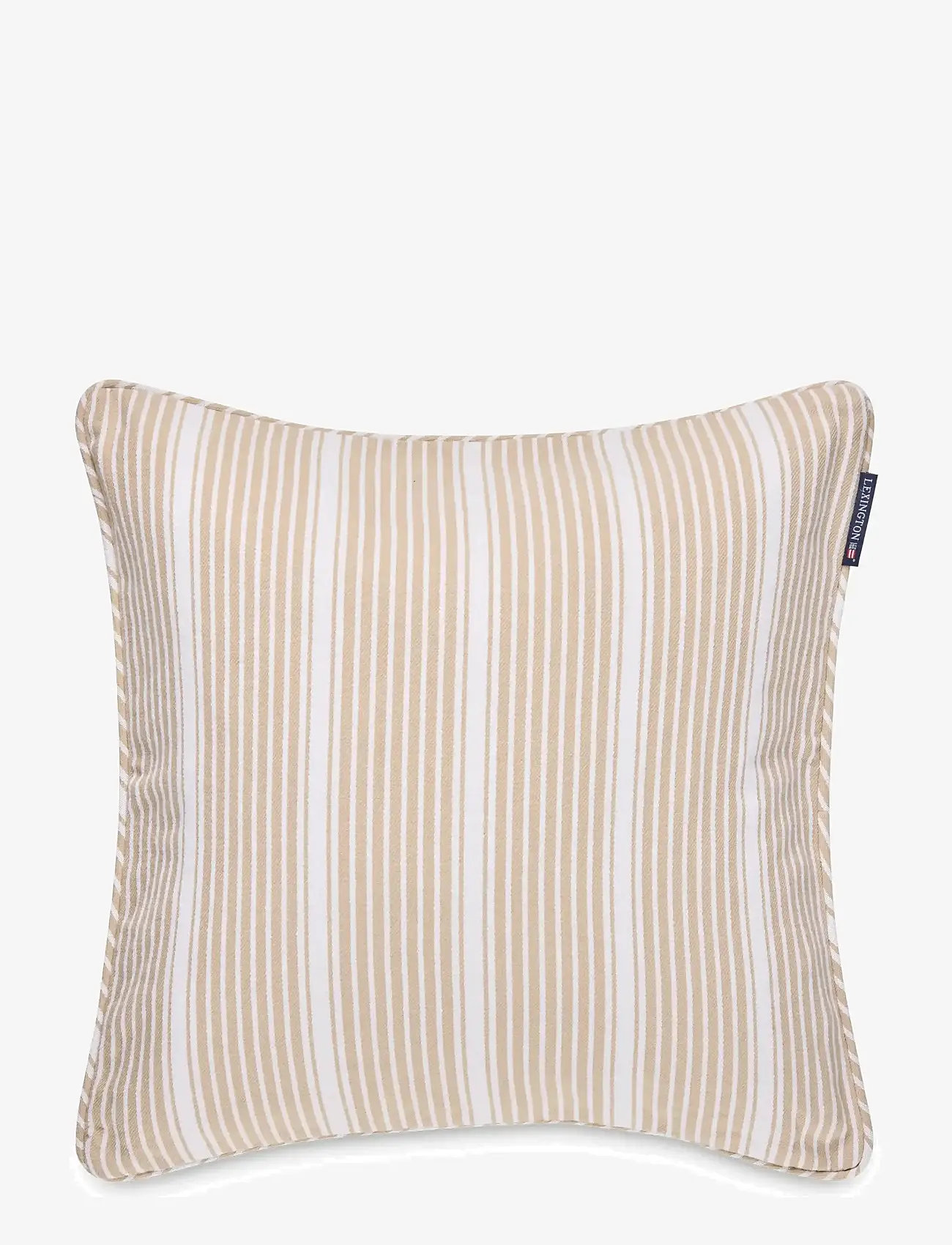 Lexington Home - Classic Striped Organic Cotton Twill Pillow Cover - kissenbezüge - beige/white - 1