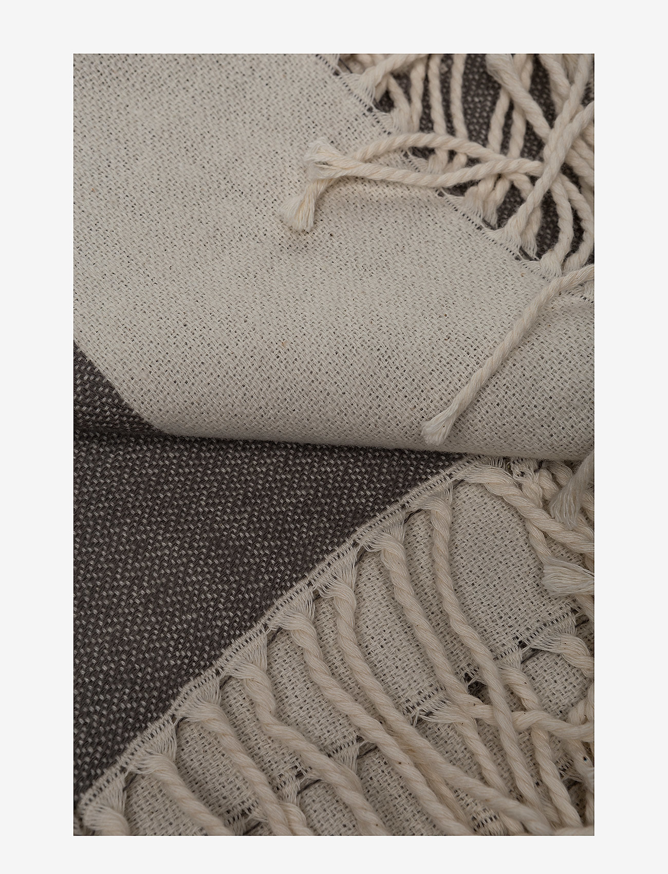 Lexington Home - Flag Throw - white/gray - 1