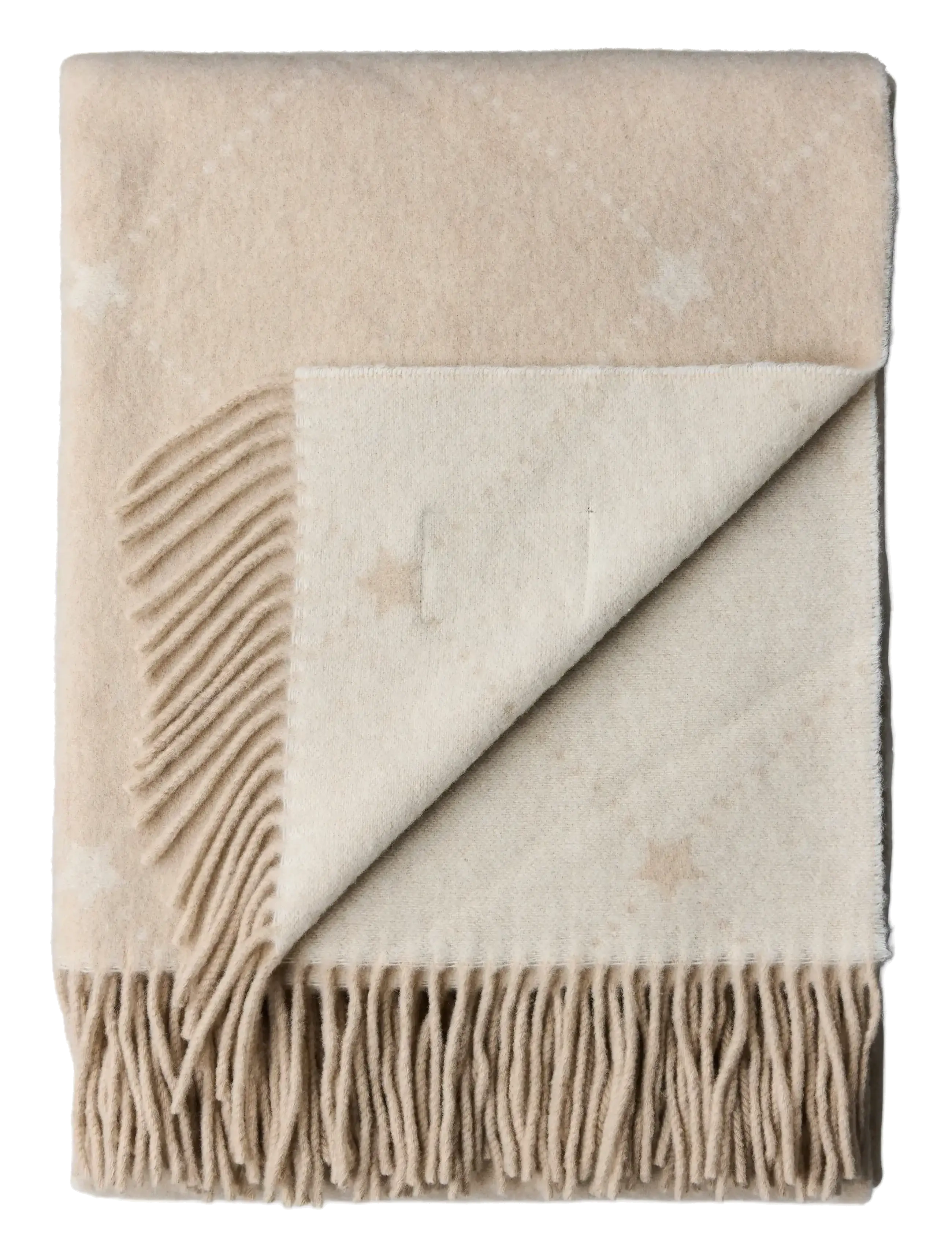 Lexington Home Signature Star Recycled Wool Throw, 130X170, Cushions & Blankets, Beige - Blankets Throws, Homeware