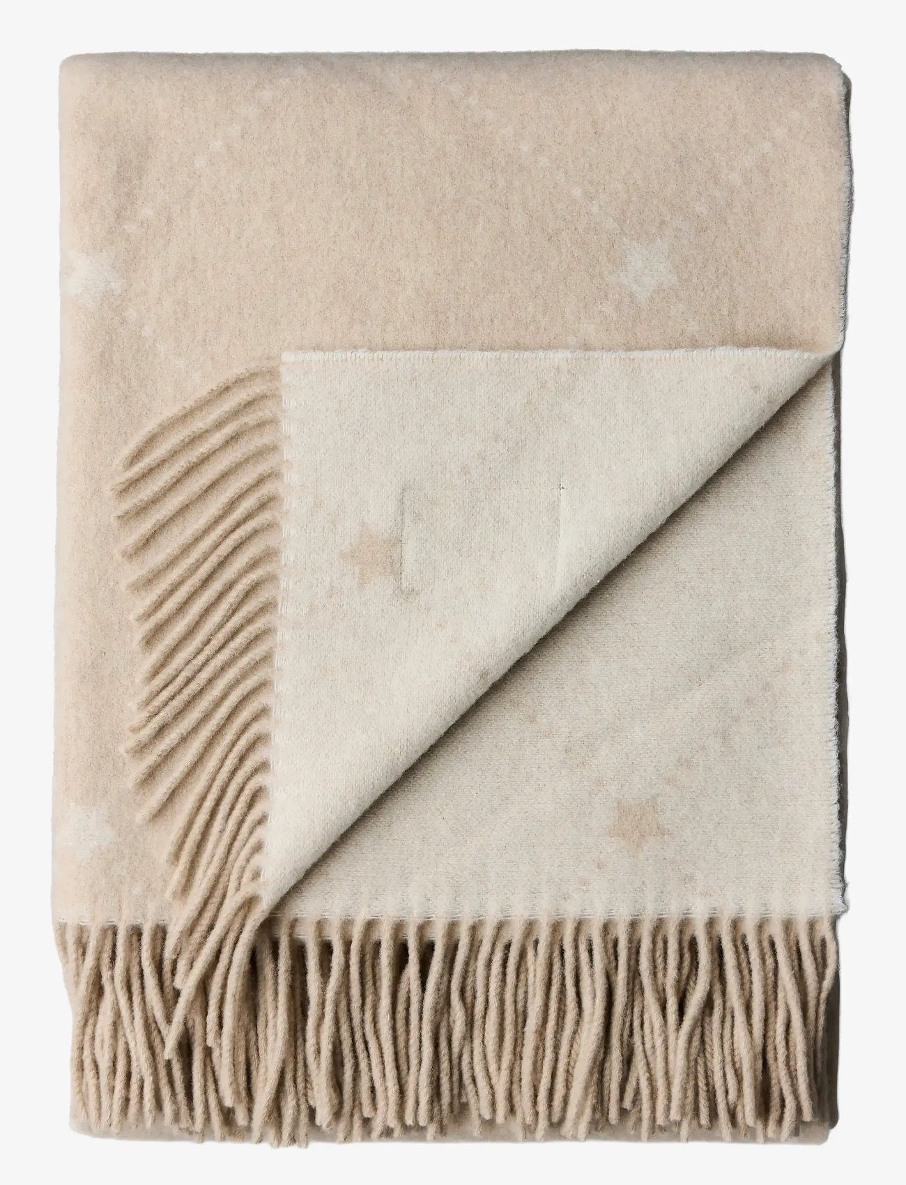 Lexington Home - Signature Star Recycled Wool Throw - köp efter pris - beige/white - 0