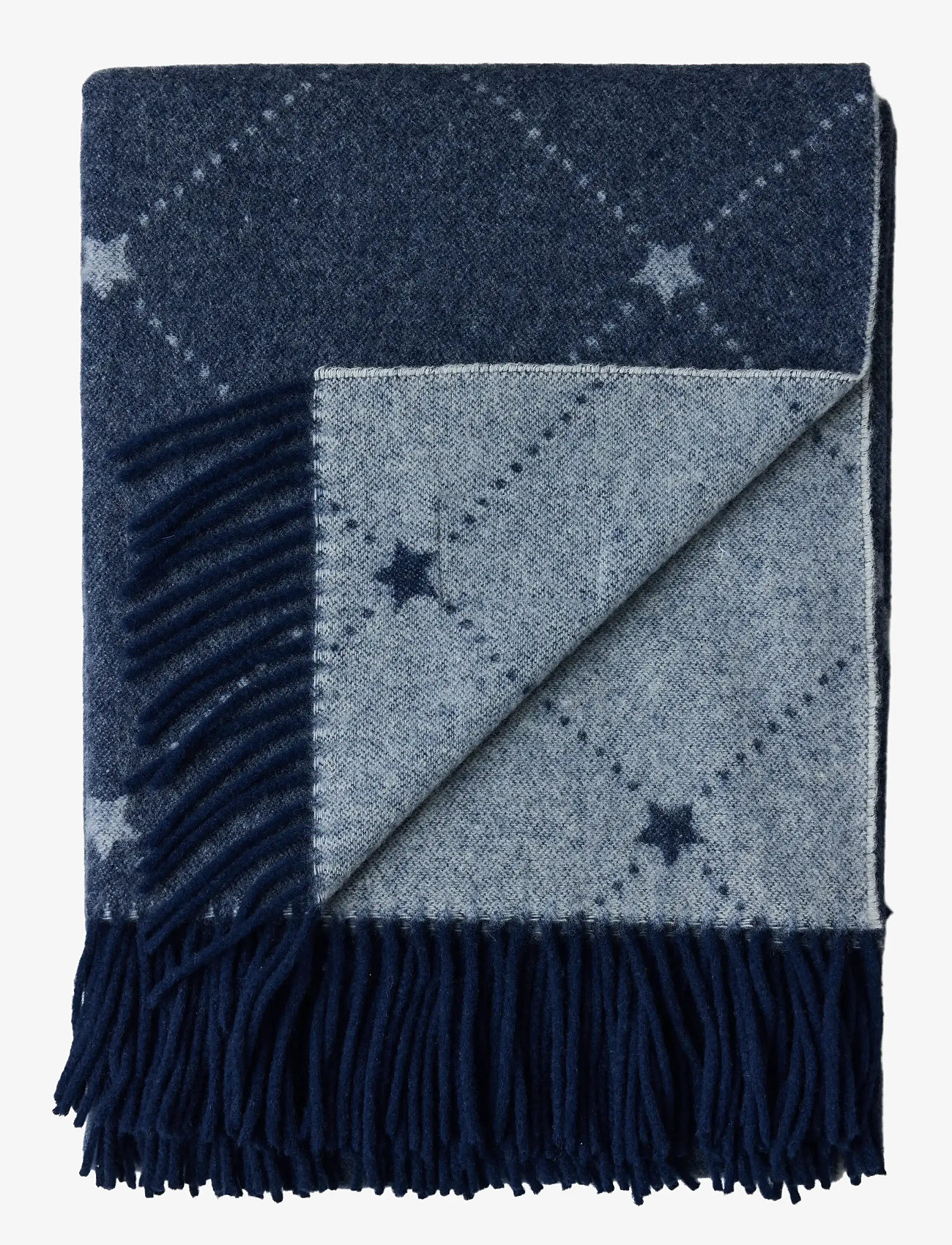 Lexington Home - Signature Star Recycled Wool Throw - køb efter pris - navy/white - 0
