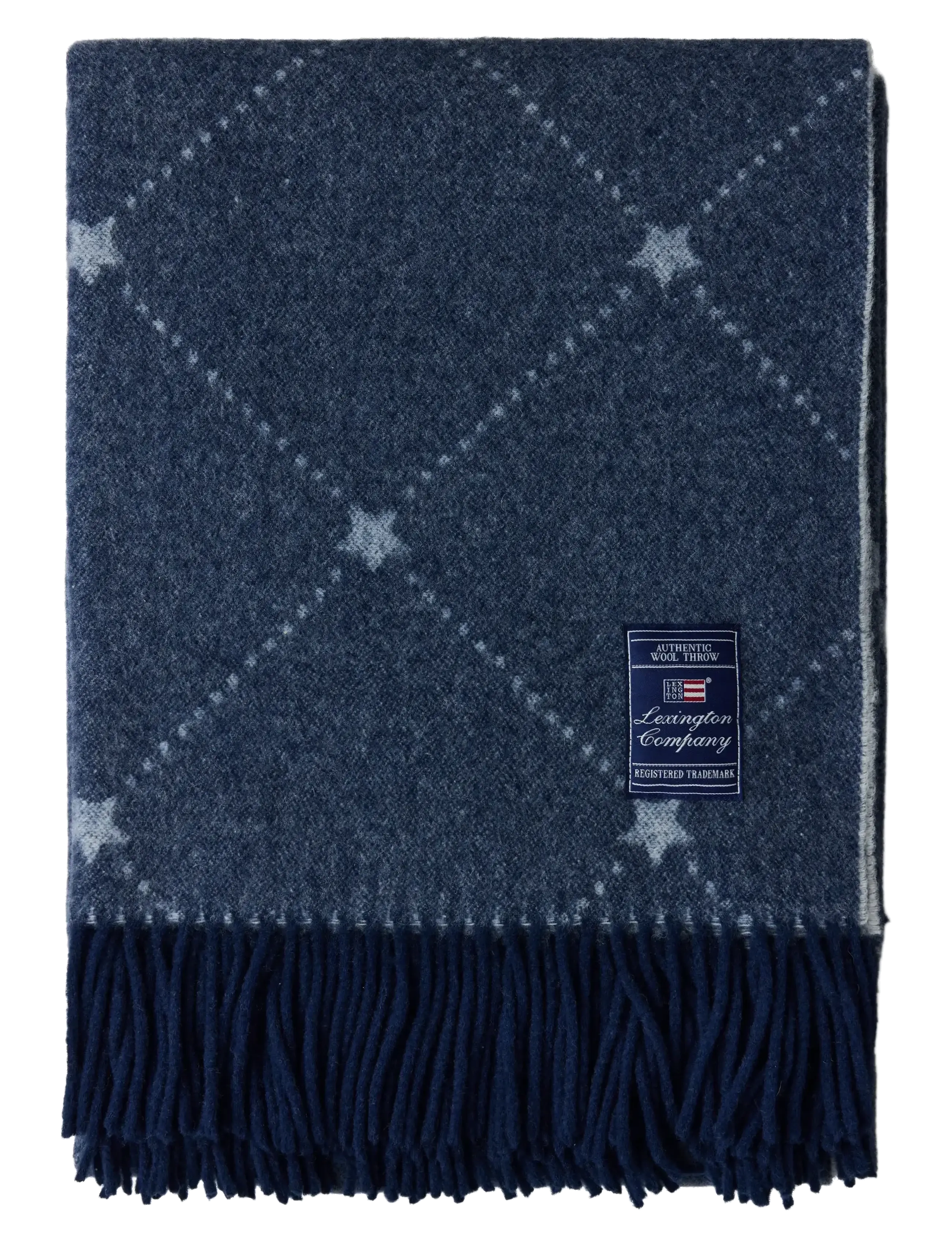 Lexington Home - Signature Star Recycled Wool Throw - achat par prix - navy/white - 1
