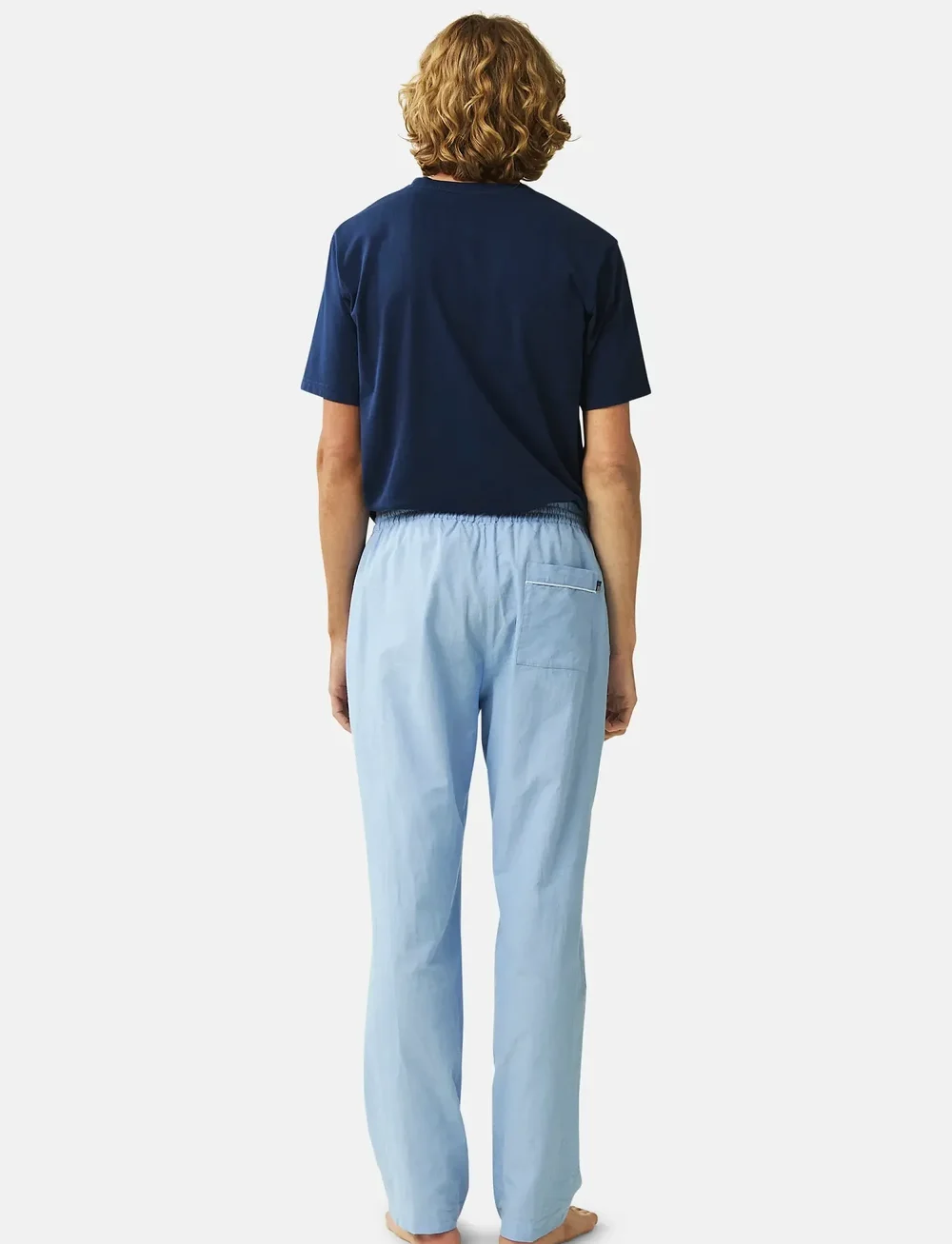 Lexington Home - ICONS Ken Organic Cotton Light Oxford Pajama Pants - natbukser - lt. blue - 3