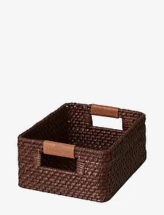 Rattan Basket with Leather, Lexington Home