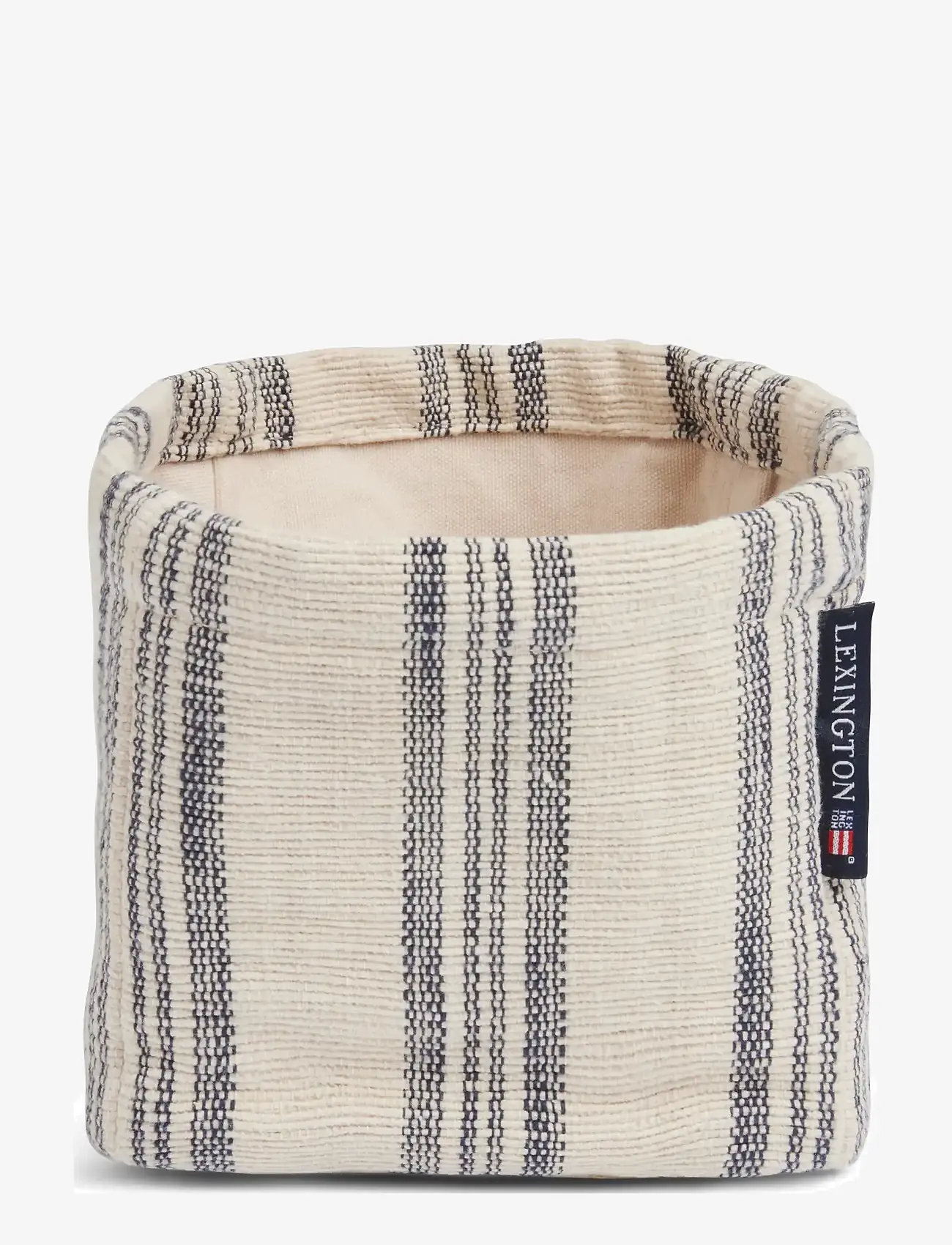 Lexington Home - Striped Org Cotton Canvas Basket (Set of 2) - aufbewahrungskörbe - beige/black - 2