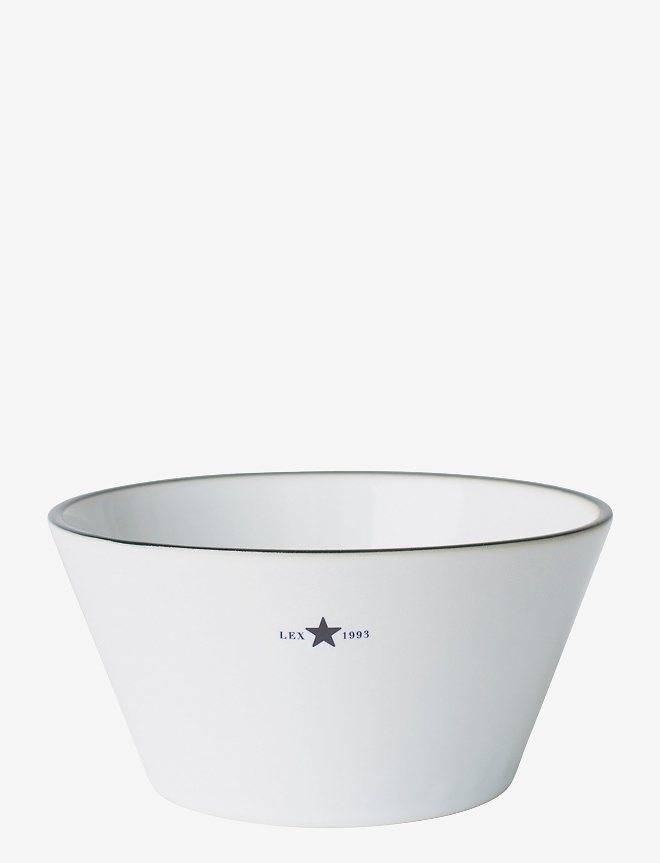 Lexington Home - Stoneware Bowl - frukostskålar - white/dk blue - 0