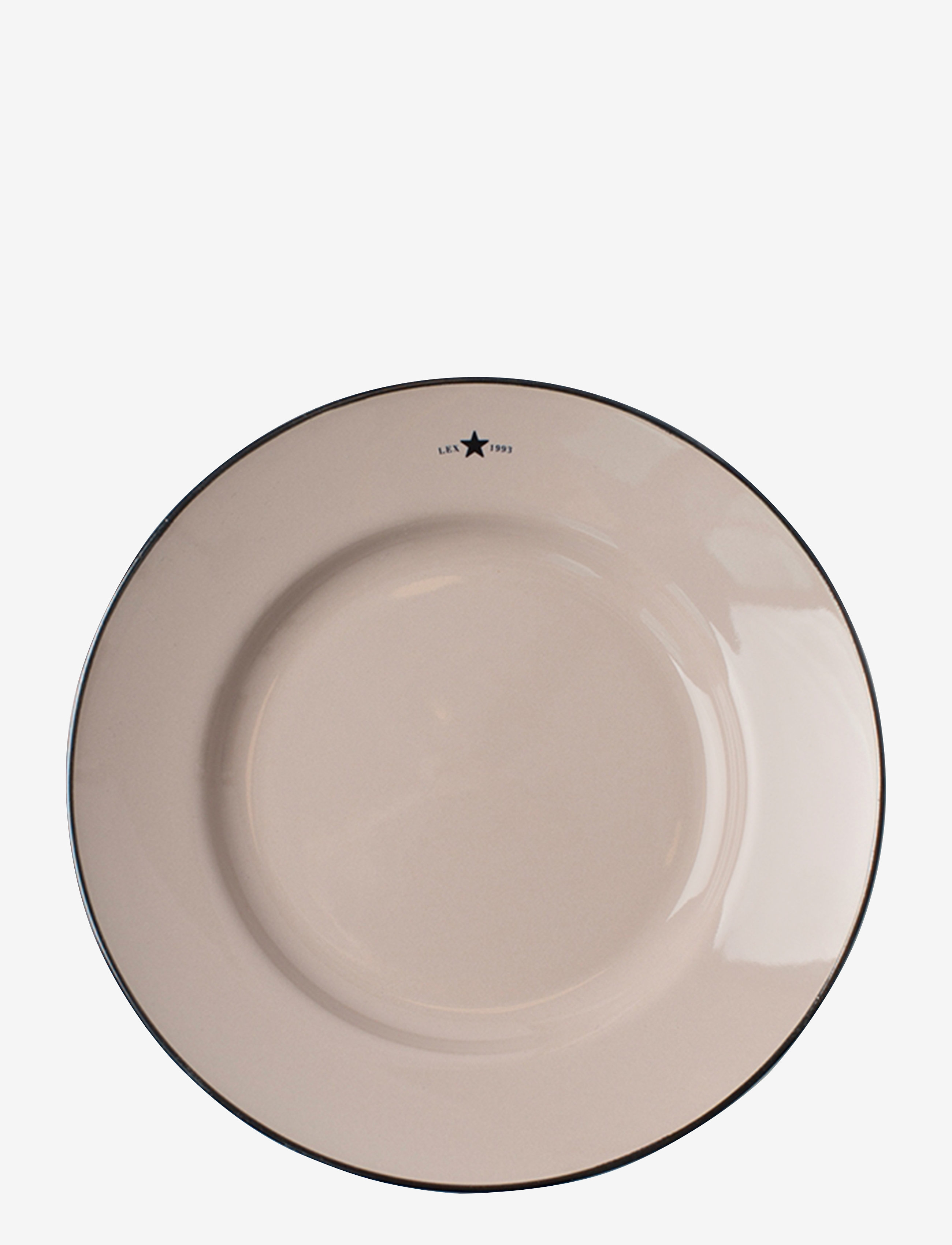 Lexington Home Stoneware Dessert Plate - Tallrikar - BEIGE/DK BLUE / beige