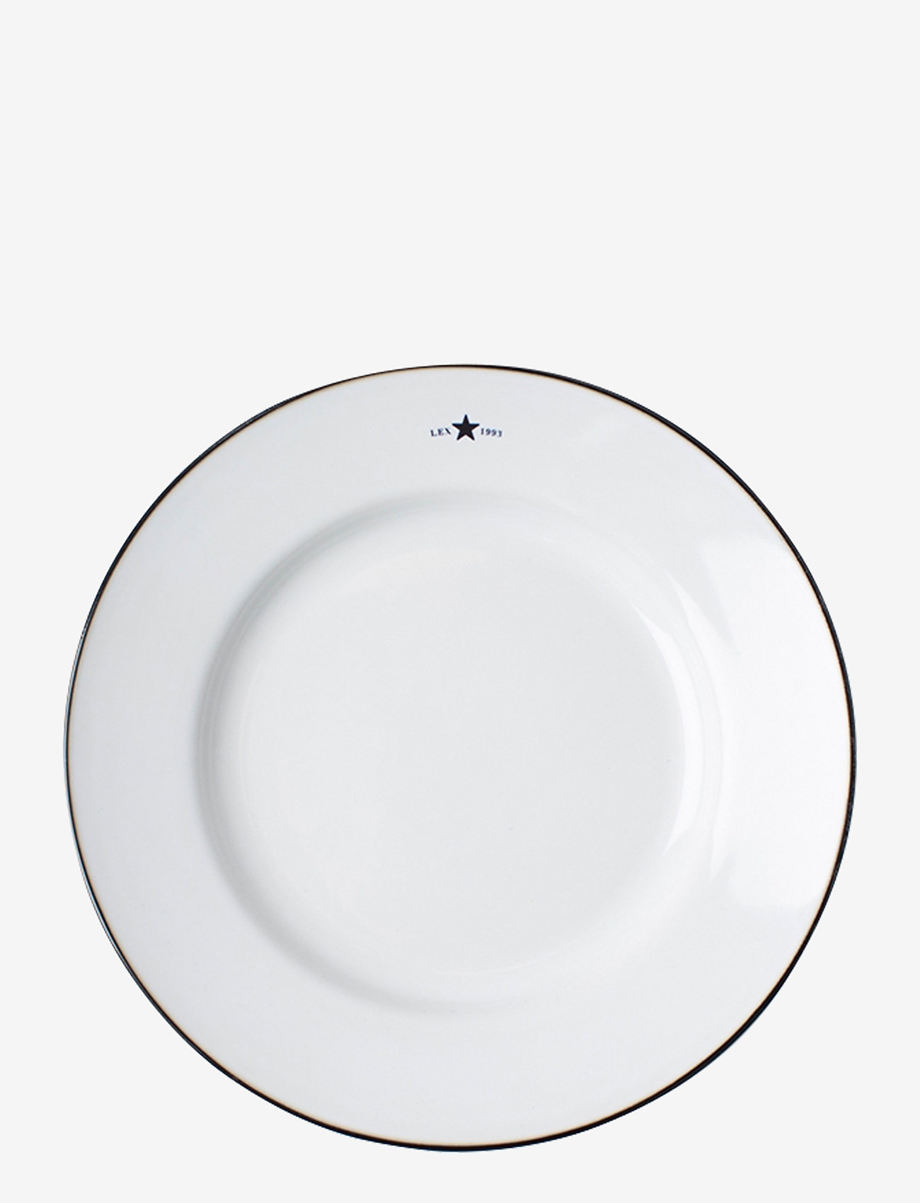 Lexington Home - Stoneware Dessert Plate - joulun astiasto - white/dk blue - 0