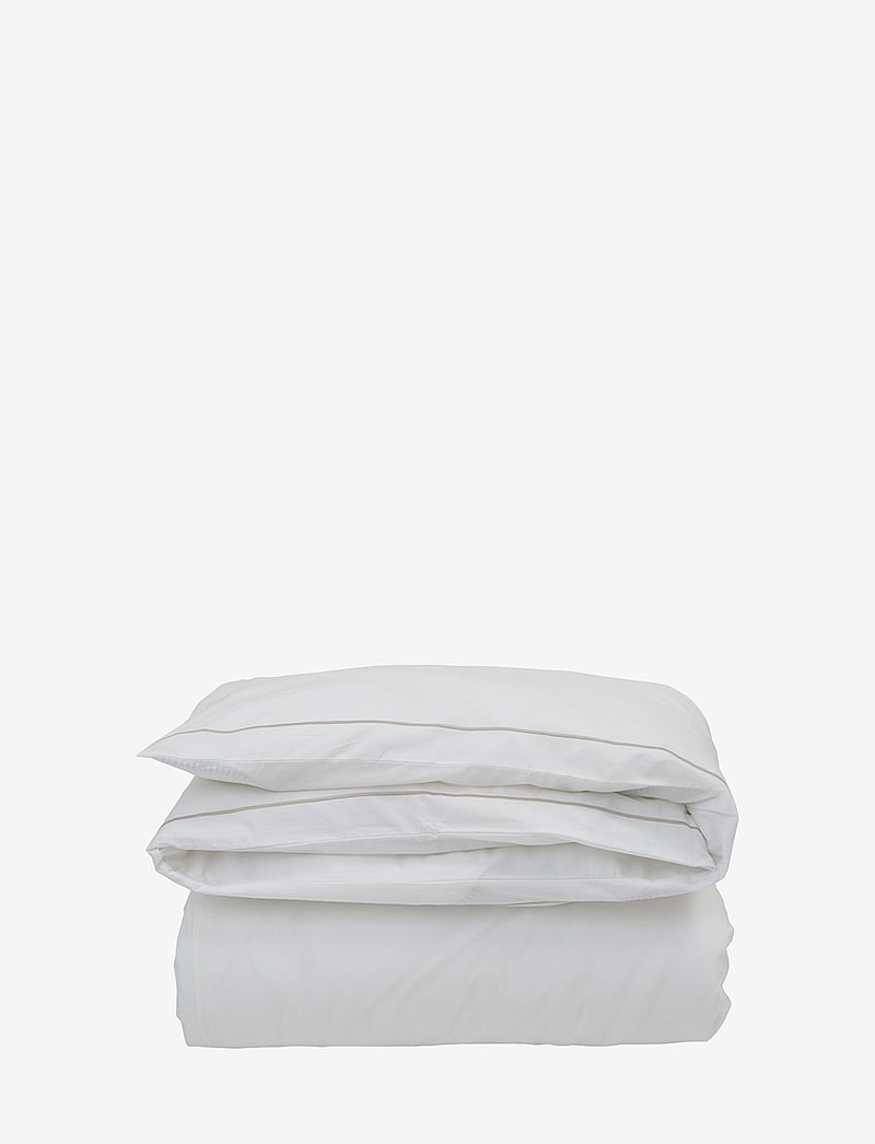 Lexington Home - Hotel Percale White/Lt Beige Duvet - shop by price - white/lt beige - 0