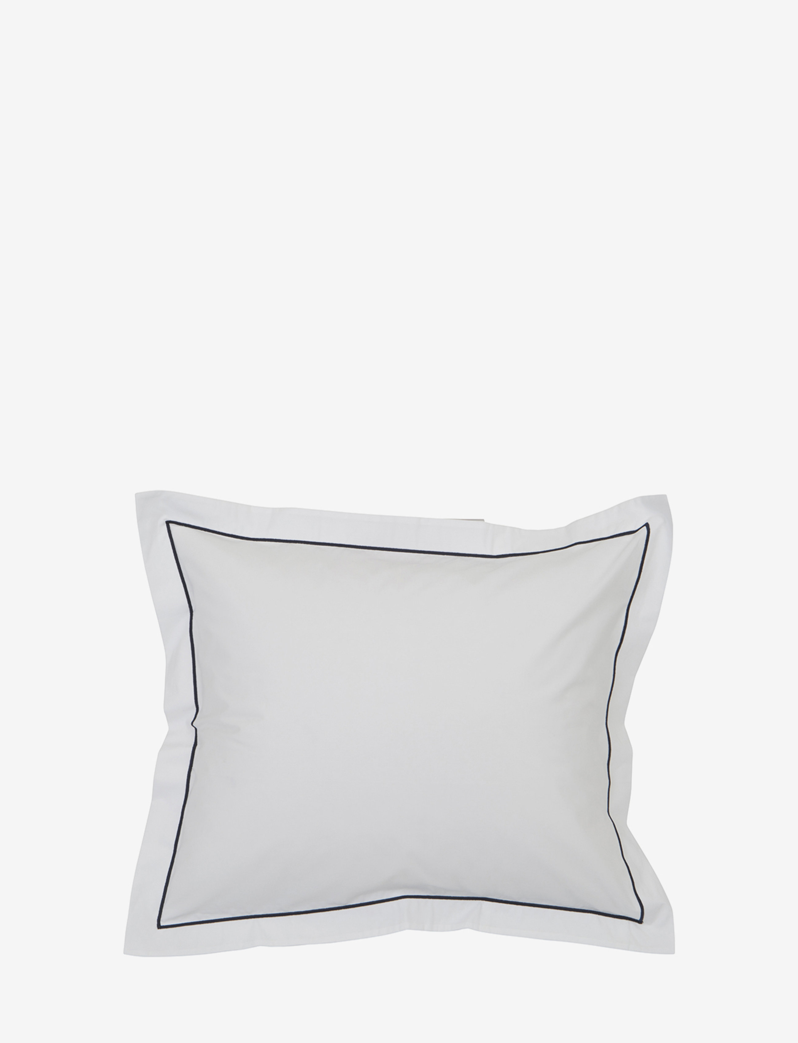 Hotel Percale White/Blue Pillowcase - WHITE/BLUE