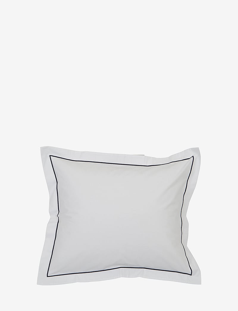 Lexington Home - Hotel Percale White/Blue Pillowcase - pillow cases - white/blue - 0